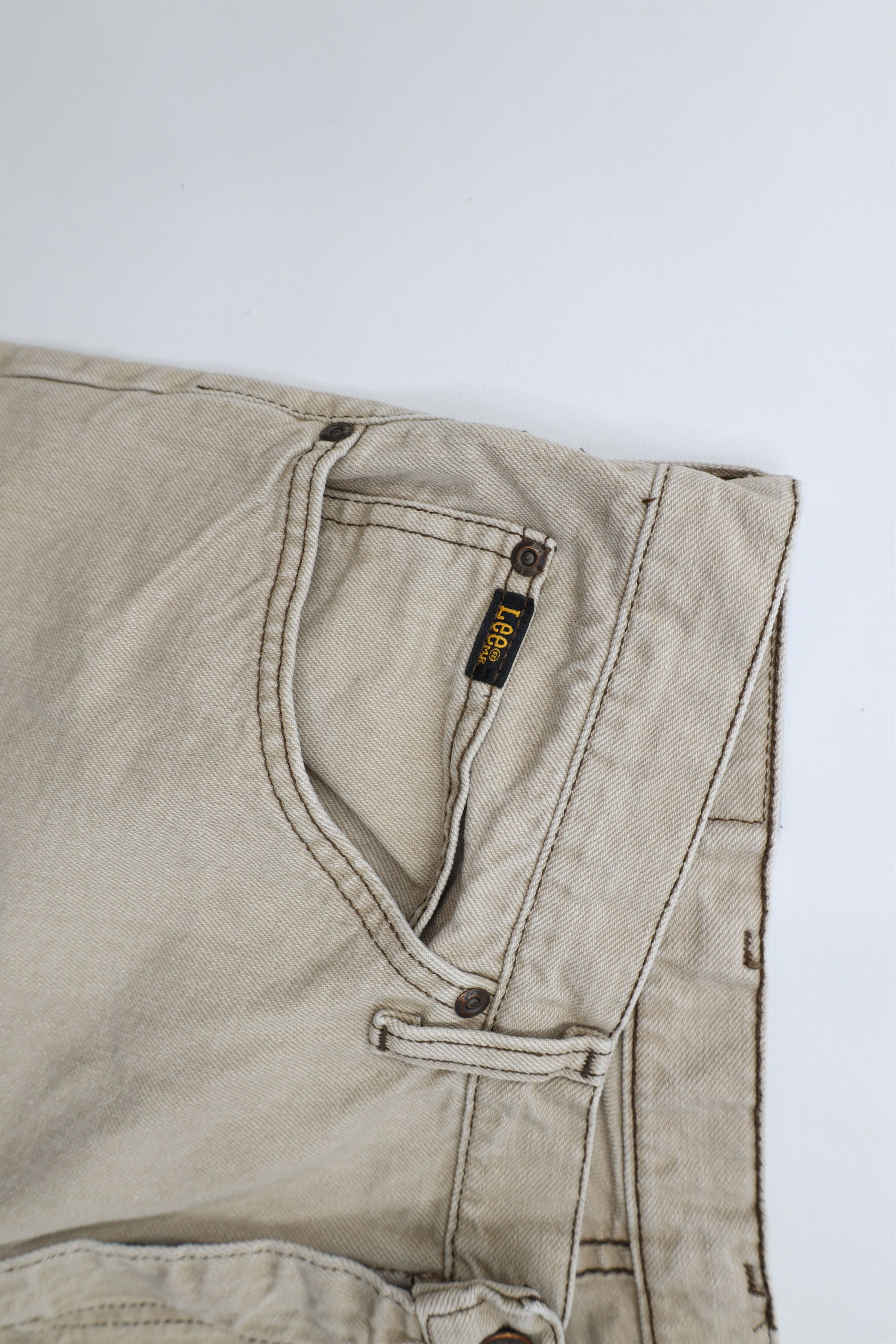 Lee × Vintage Vintage 90s Lee Above Knee Denim Jean Shorts Jorts Cotton Size US 34 / EU 50 - 6 Thumbnail