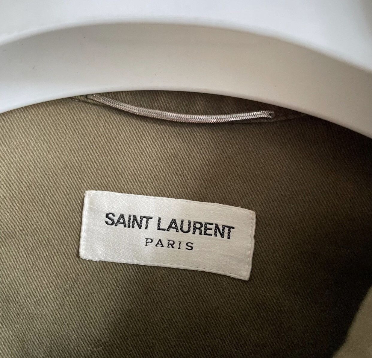 Saint Laurent Paris × Yves Saint Laurent Saint Laurent Shark Army green workwear old jacket2412- Size US S / EU 44-46 / 1 - 4 Thumbnail