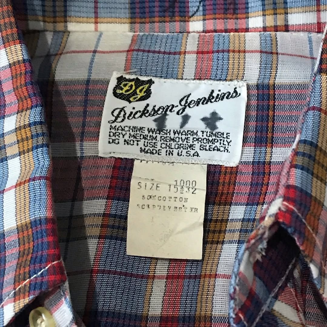 Cowboy Equipment × Vintage × Western Mountaineering Dickson Jenkins Western Cowboy shirt Men small Blue Orange Size US L / EU 52-54 / 3 - 5 Thumbnail