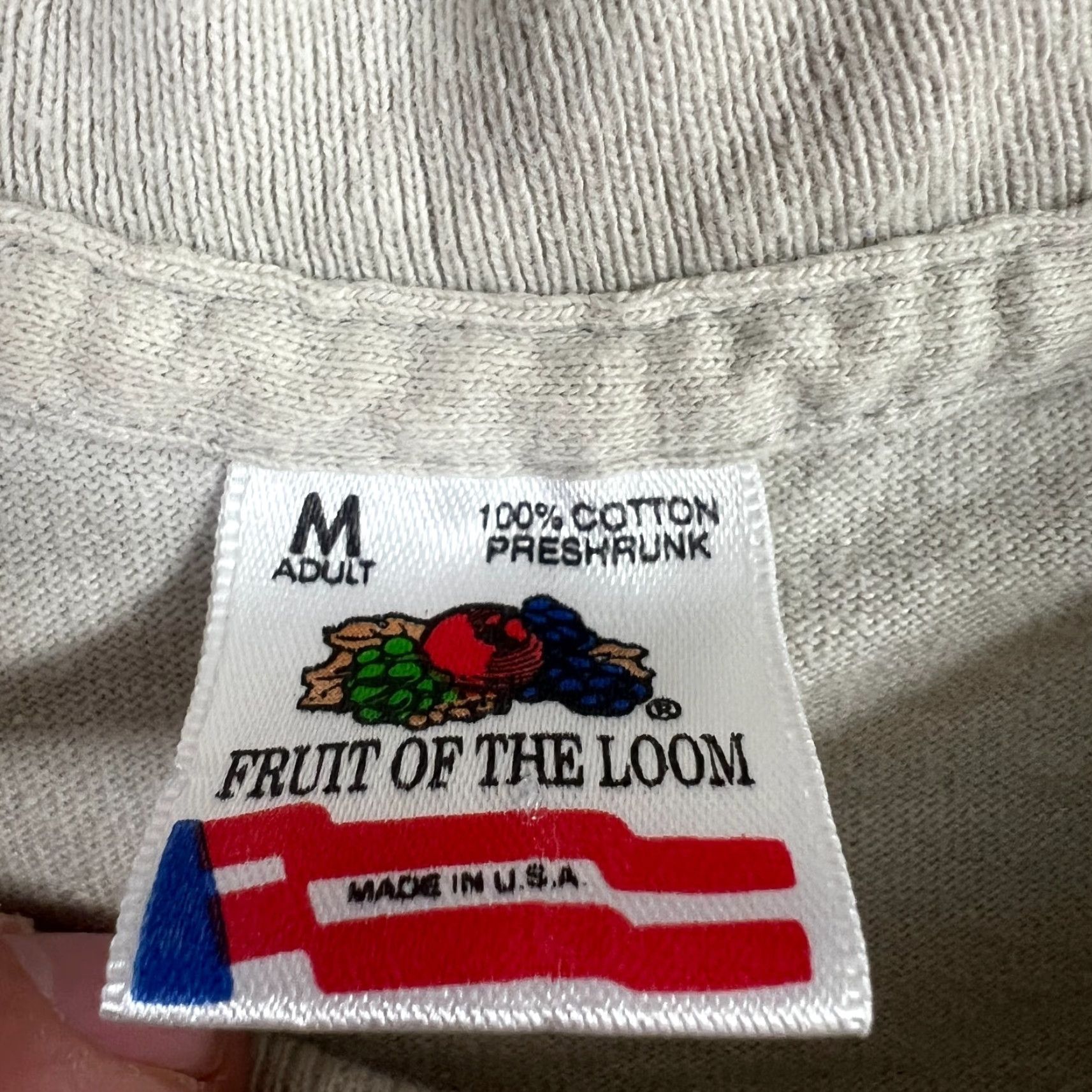 Fruit Of The Loom VINTAGE Allis Chalmers Tractor Shirt Mens M Beige Graphic Tee 90s Agriculture Farm Size US M / EU 48-50 / 2 - 4 Thumbnail