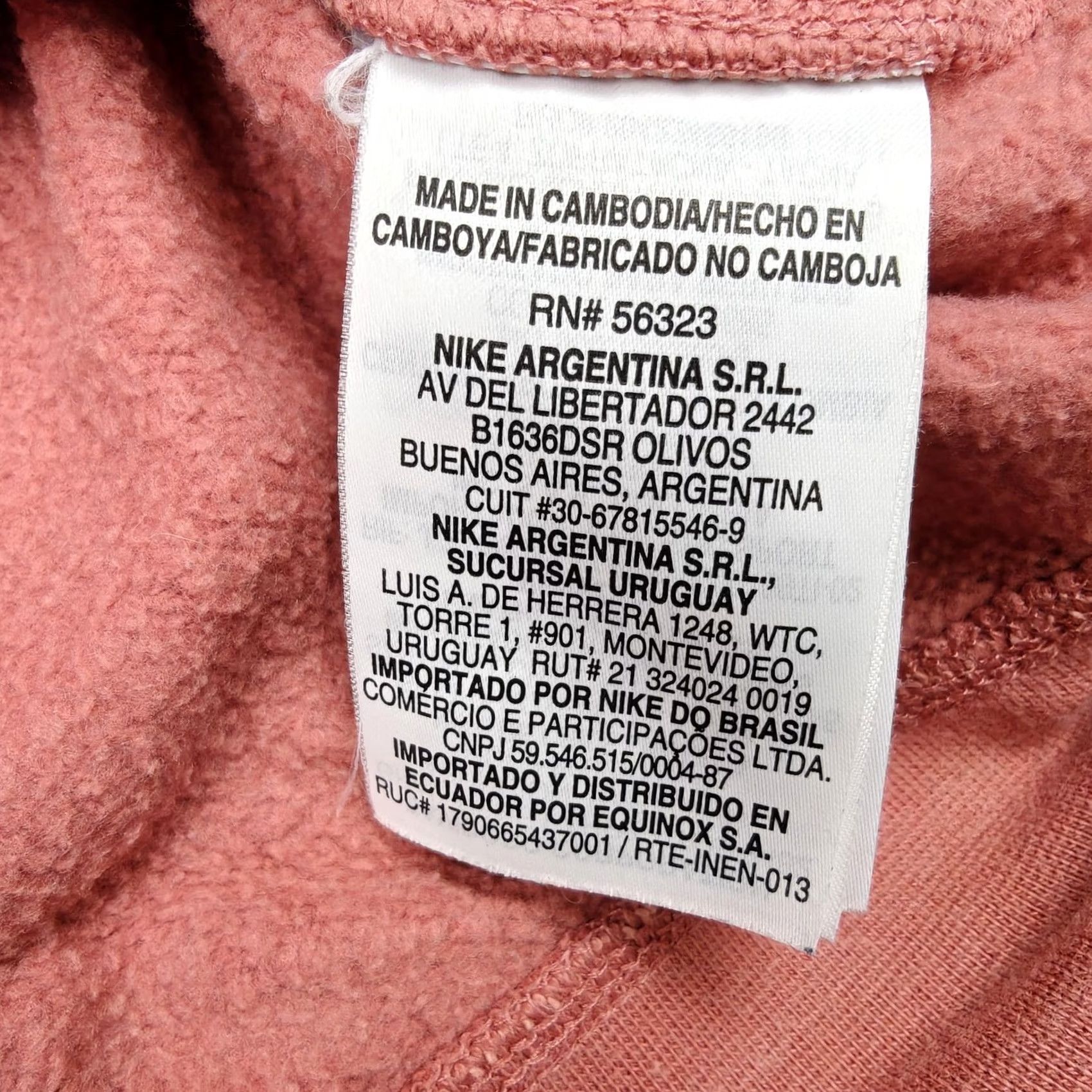 Nike Nike Sweatshirt Womens Medium Pink Fleece Cropped Swoosh Logo Crewneck Pullover Size M / US 6-8 / IT 42-44 - 4 Thumbnail
