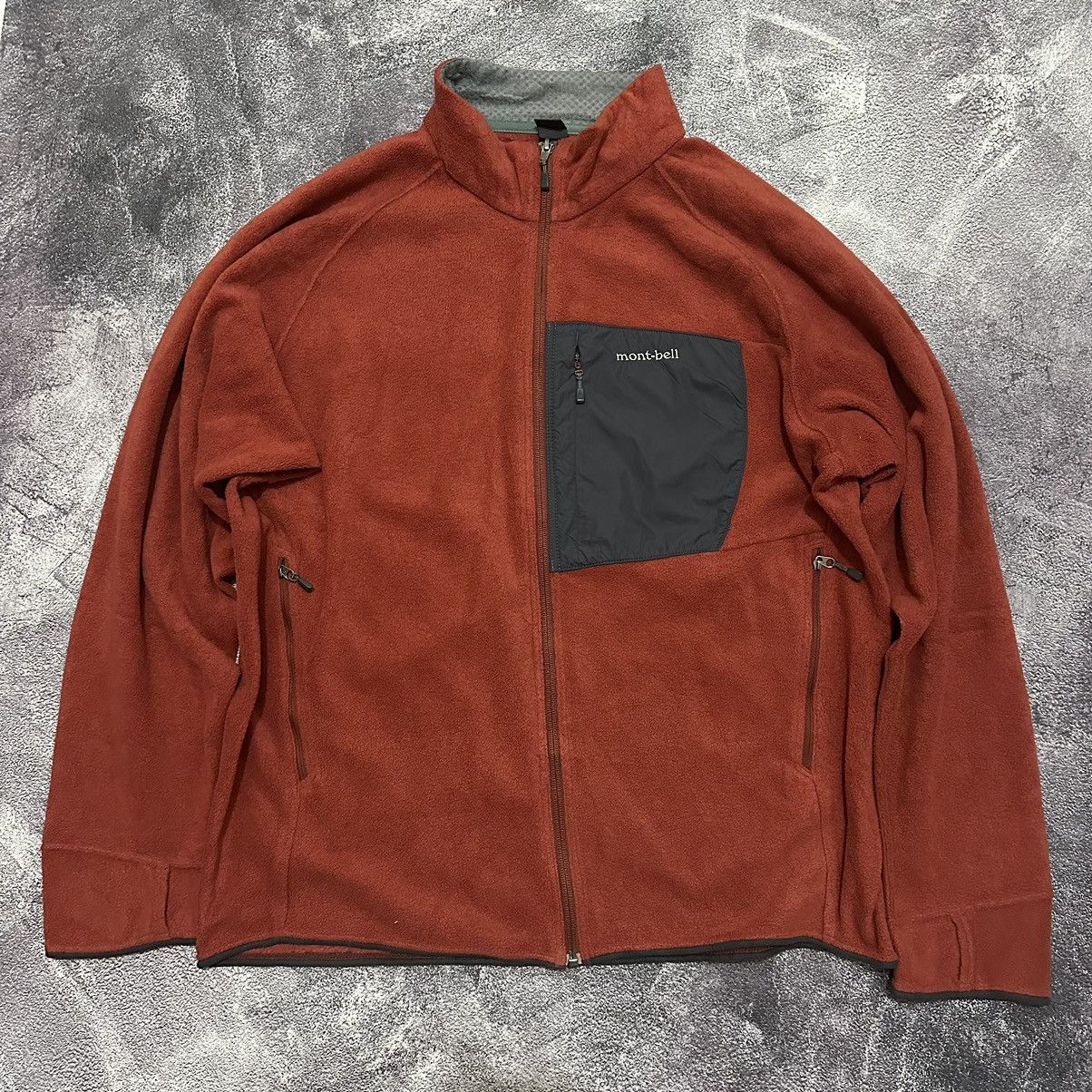 image of Montbell Fleece Jacket Outdoor in Orange/Red, Men's (Size XL)