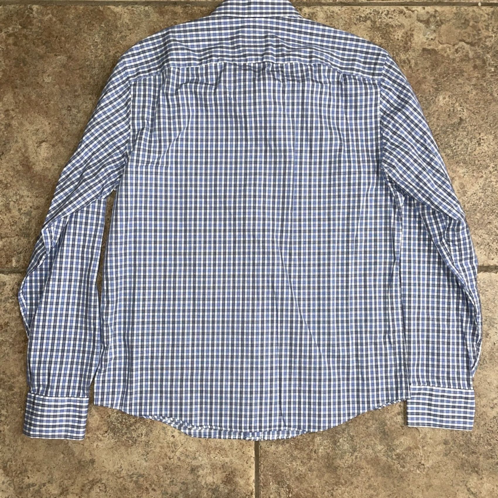UNTUCKit UNTUCKit Shirt Mens L Blue Plaid Button Size US L / EU 52-54 / 3 - 4 Thumbnail