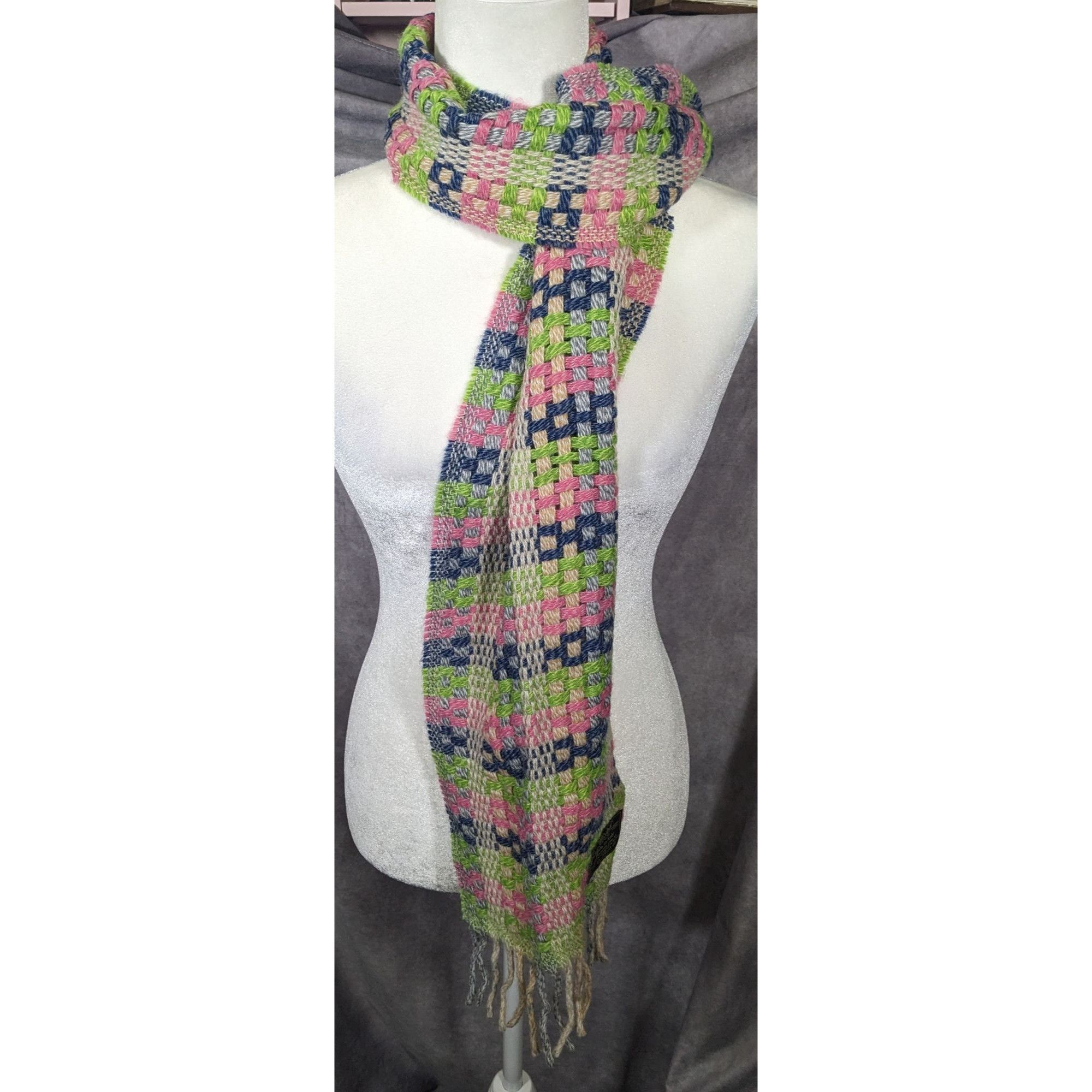 Other Rainbow Lamb's Wool Fringed Italian Scarf Size ONE SIZE - 8 Thumbnail