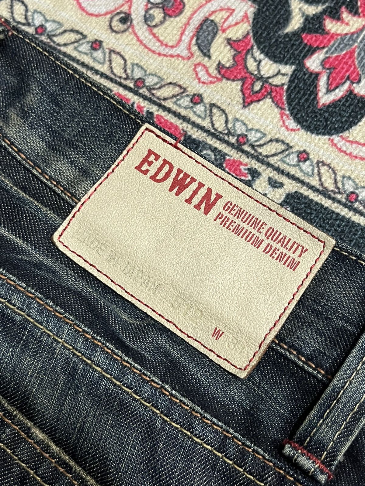 Edwin Vintage Edwin 512 Made in Japan Dark Washed Flare Jeans Size US 31 - 8 Thumbnail