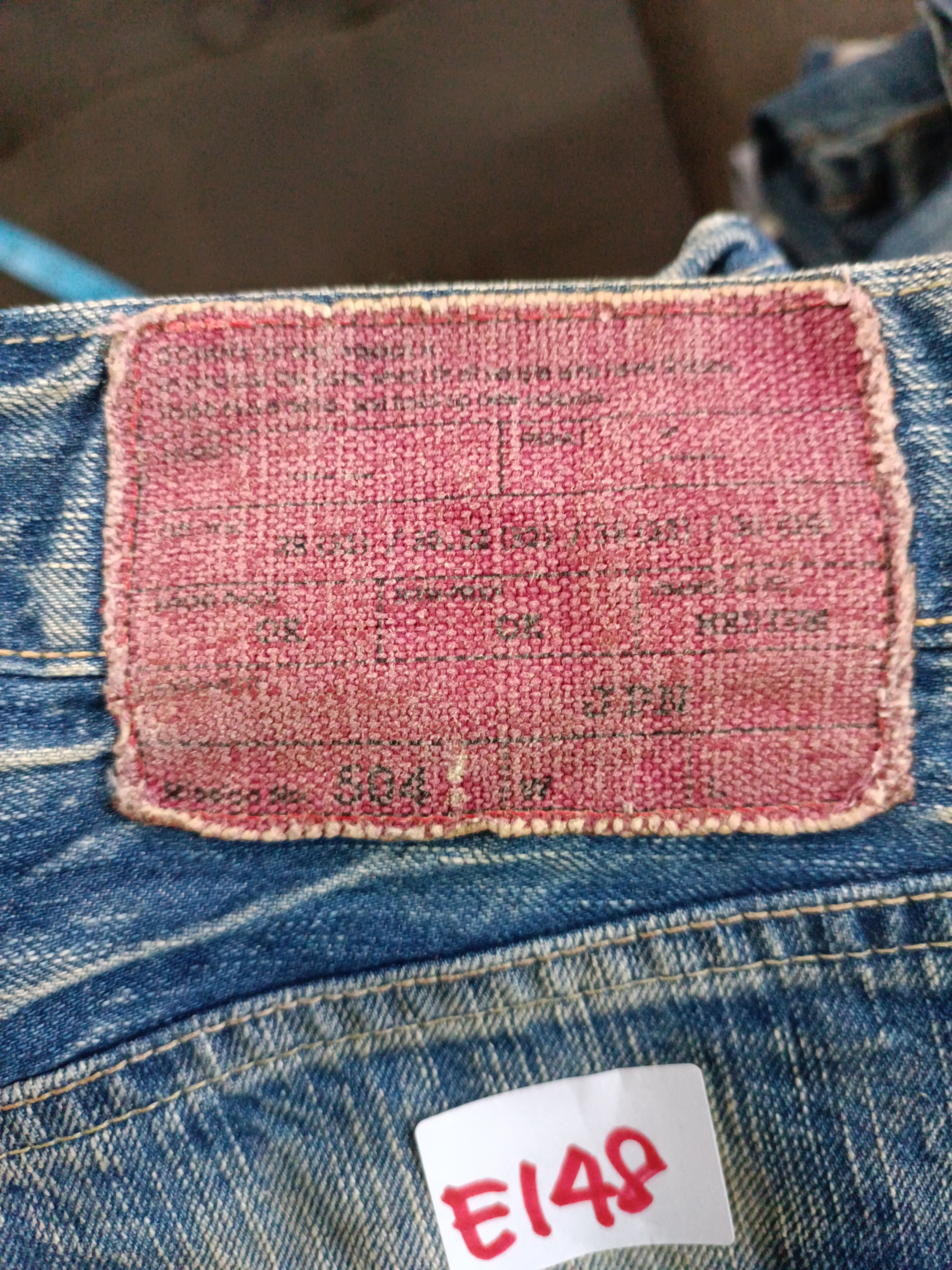 Edwin VINTAGE Edwin 504 Acid Wash Faded Rare Denim Size US 34 / EU 50 - 20 Thumbnail