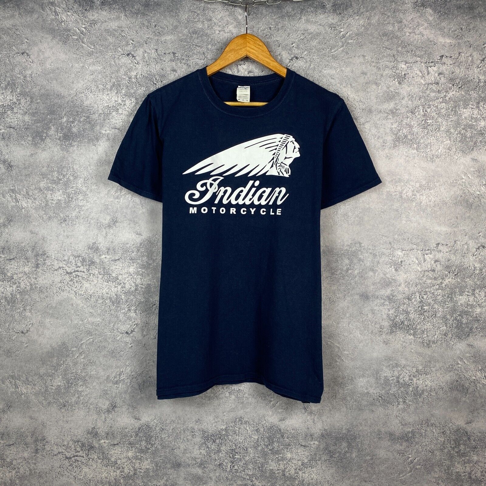 Indian Motorcycle Indian Motorcycle Tee Men's Size M Blue Short Sleeve ` Size US M / EU 48-50 / 2 - 1 Thumbnail