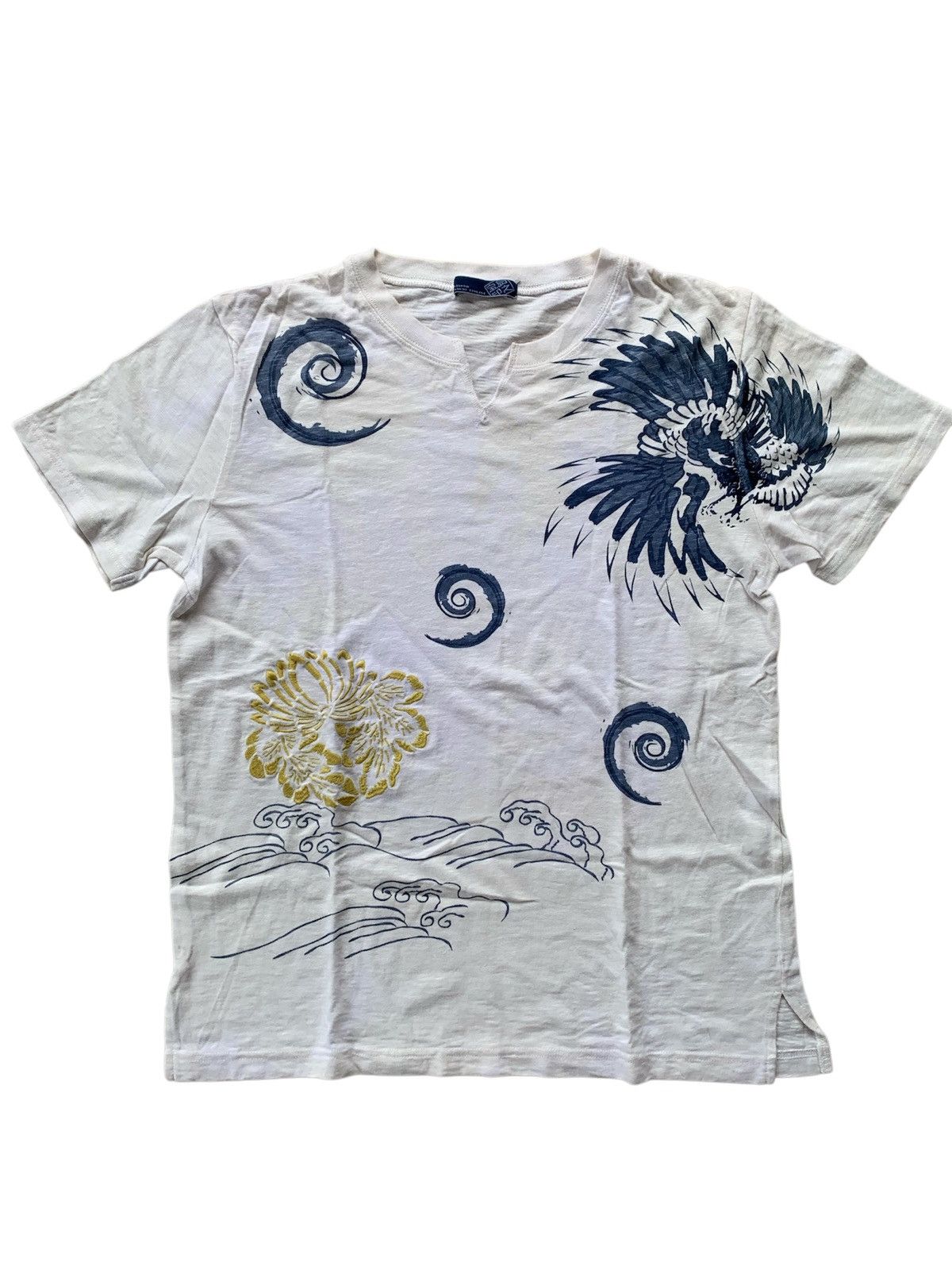 Karakuri Tamashii Vintage Japanese Gothic Tradicional Sukajan Tshirt Size US M / EU 48-50 / 2 - 8 Thumbnail
