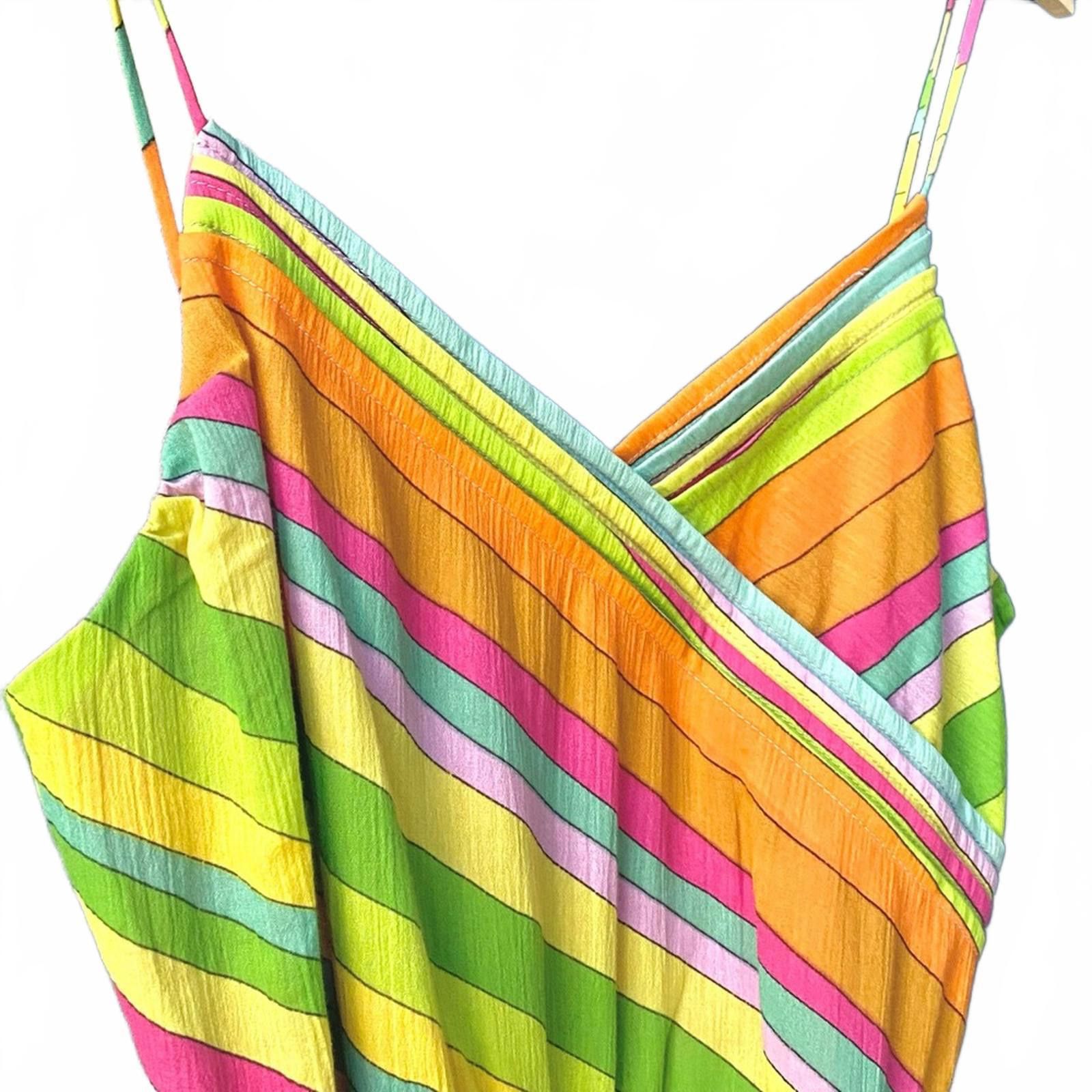 Marc Jacobs Marc Jacobs Silk Stripe Midi Dress Y2K Spaghetti Strap Size S / US 4 / IT 40 - 5 Thumbnail