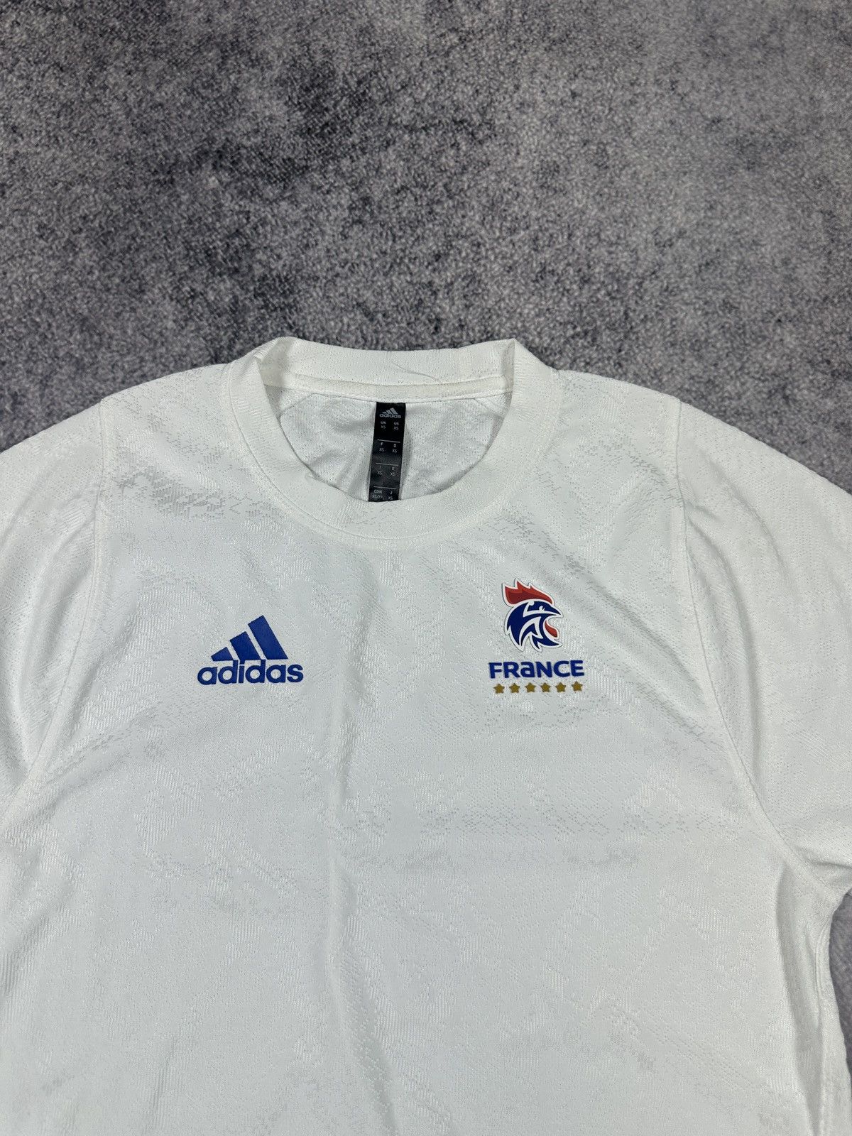 Adidas Vintage Adidas France Soccer Jersey Blokecore Style Xs Rare Size US XS / EU 42 / 0 - 3 Thumbnail