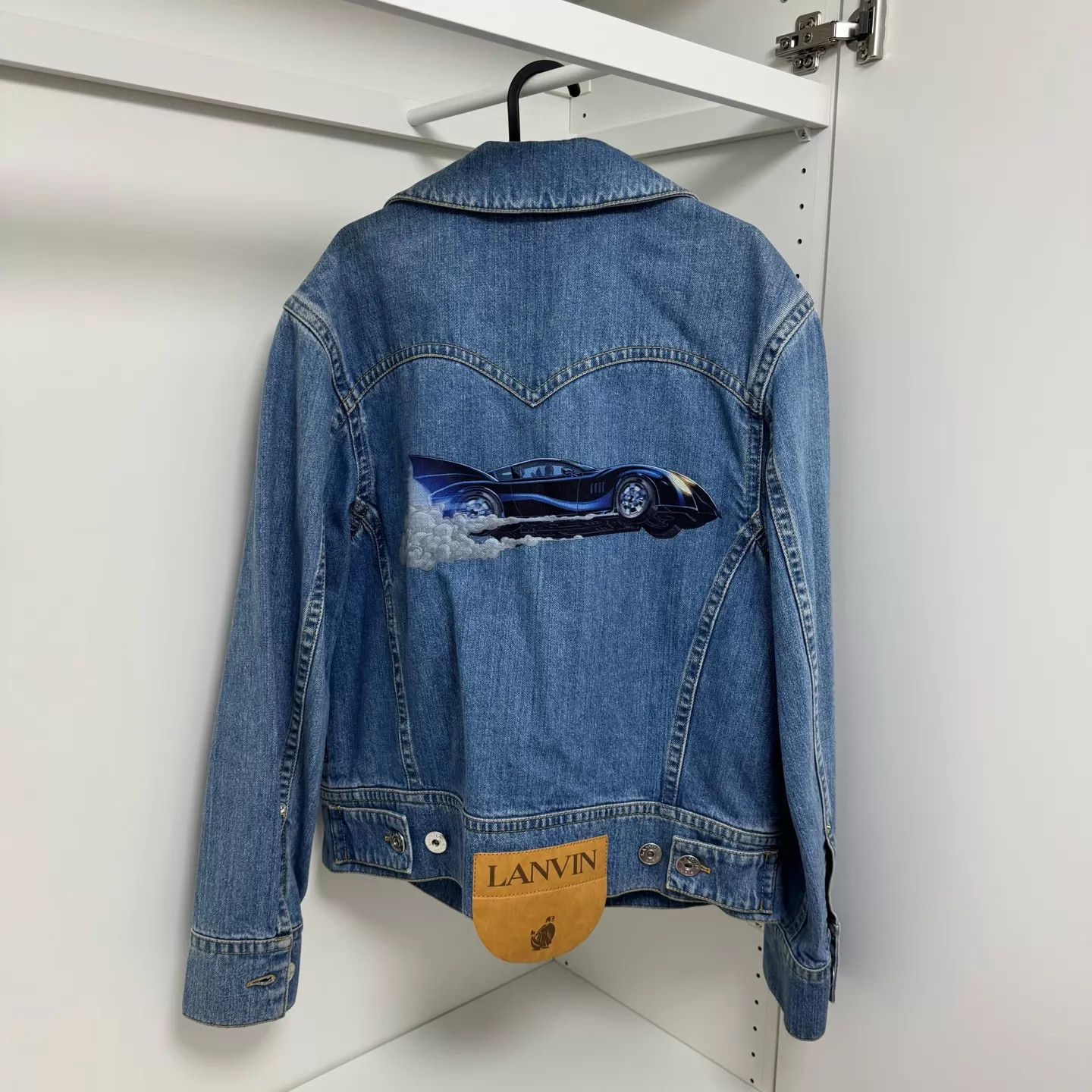 Lanvin Lanvin x Batman Batmobile Denim Jacket Men's Blue 46 99 New Size US S / EU 44-46 / 1 - 4 Thumbnail