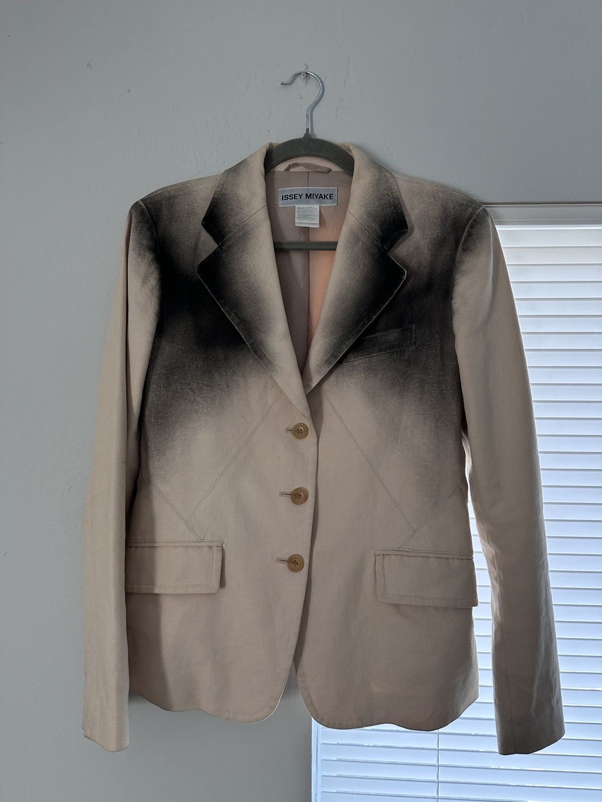 Issey Miyake Issey Miyake White Blazer Size 46S - 2 Thumbnail