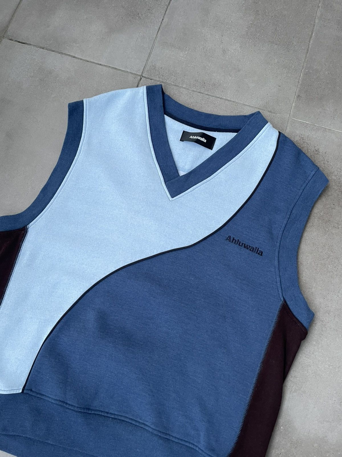 Ahluwalia !DS! AW23 Ahluwalia Mae Cotton V-Neck Sleeveless Sweatshirt Size US M / EU 48-50 / 2 - 10 Thumbnail