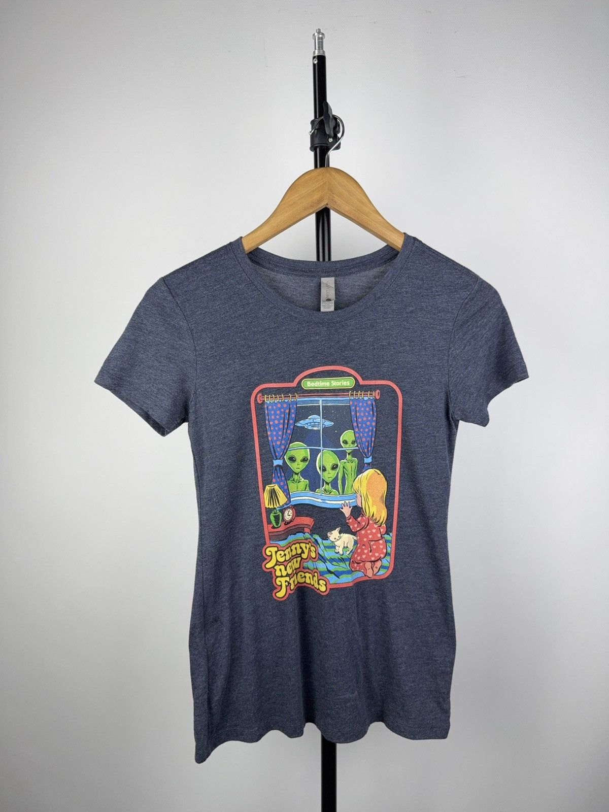 Vintage Vintage 00s Big Logo Tee Aliens UFO Bedtime stories men Size US S / EU 44-46 / 1 - 1 Thumbnail