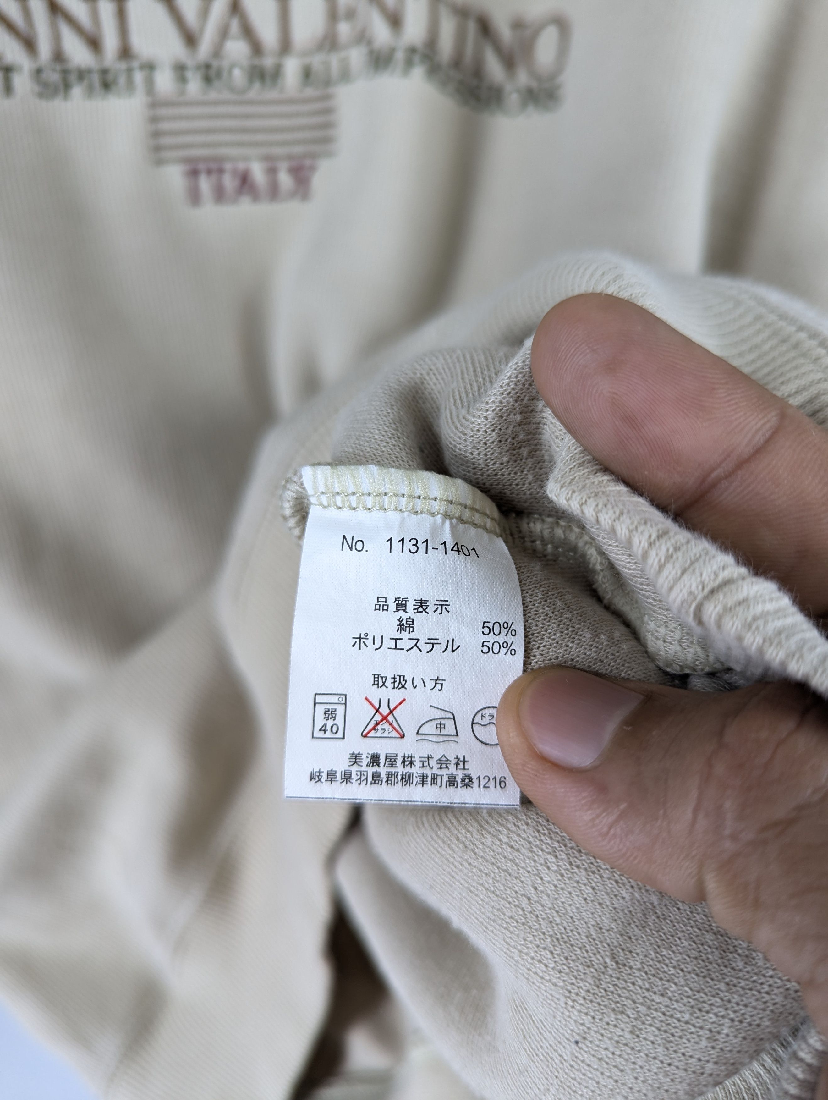Designer × Japanese Brand × Vintage Vintage Gianni Valentino Embroidery Spellout Sweatshirt Size US L / EU 52-54 / 3 - 8 Thumbnail
