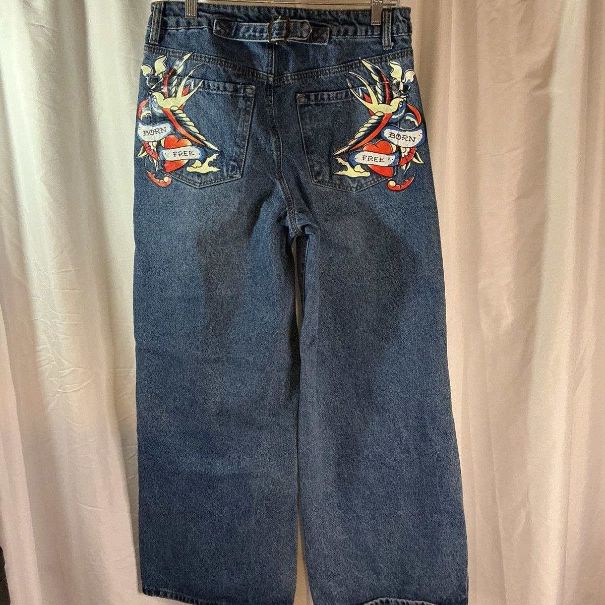 Ed Hardy Ed Hardy Jeans Men’s Size 30 Wide Leg Graphic Y2K Streetwear Size US 30 / EU 46 - 2 Thumbnail