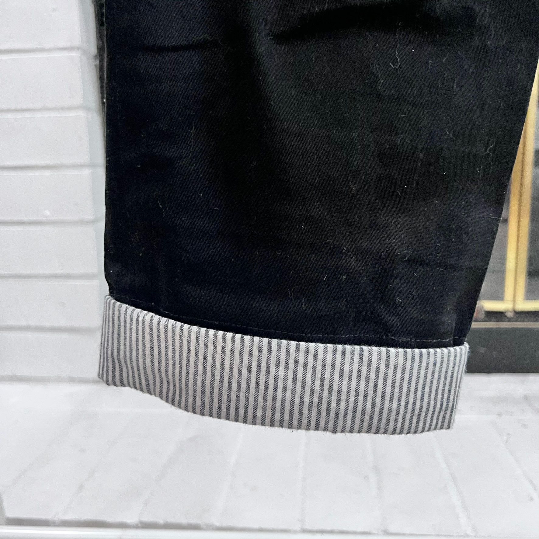 Other Satcas Ash Limited Folded Pinstripe Chino Pants - Black Size US 30 / EU 46 - 3 Thumbnail