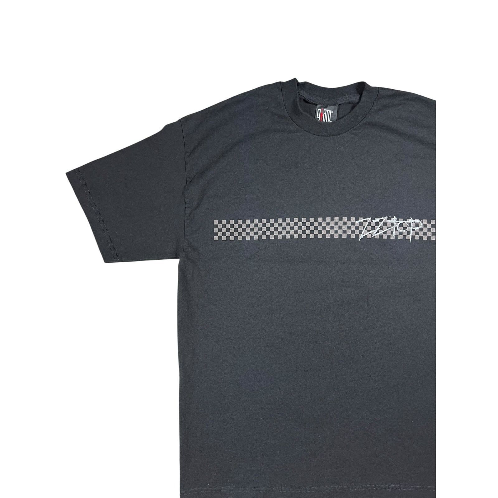 Band Tees × Giant × Vintage 1999 GIANT ZZ Top bass, drums, and fuzzy guitar band tee Size US XL / EU 56 / 4 - 4 Thumbnail