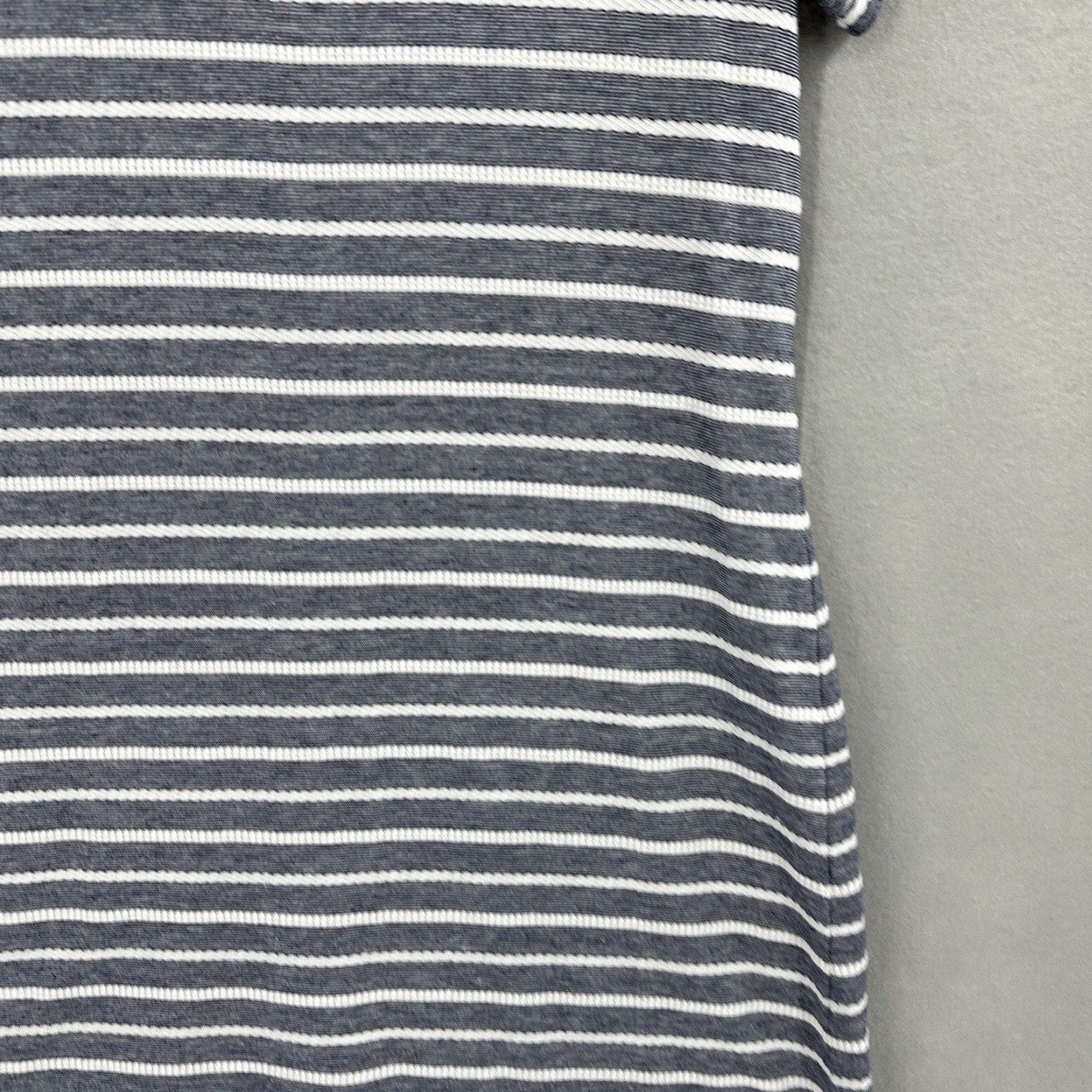 Nautica Sail to Sable Dress Womens L Striped Nautical Knit Cotton A-Line Mini Sleeveless Zipper Navy Blue Nike? Size L / US 10 / IT 46 - 5 Thumbnail