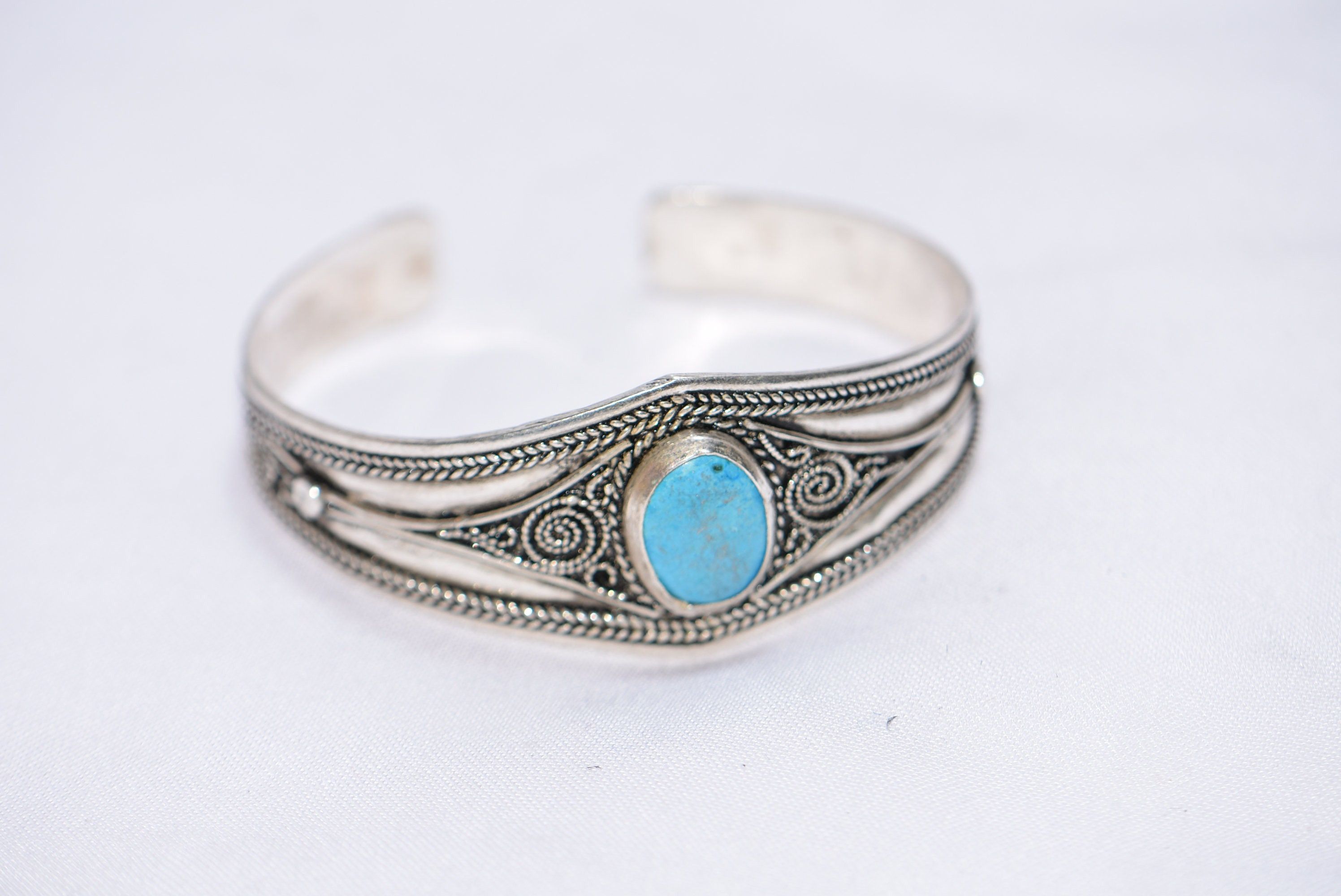 Handmade × Jewelry Silver Bracelet Berber Morocco Size ONE SIZE - 4 Thumbnail