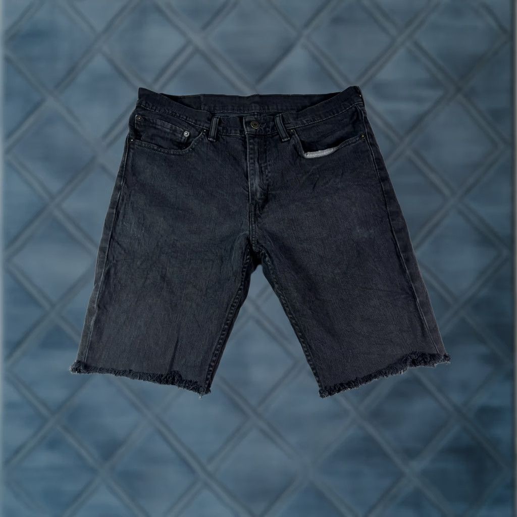 Levi's VTG Levi's 511 Jeans Shorts Mens 34x30 Black Denim Cotton Elastane Zip Pocket Slim Tapered 30in Inseam 511 Model 90s Classic Size US 34 / EU 50 - 1 Thumbnail