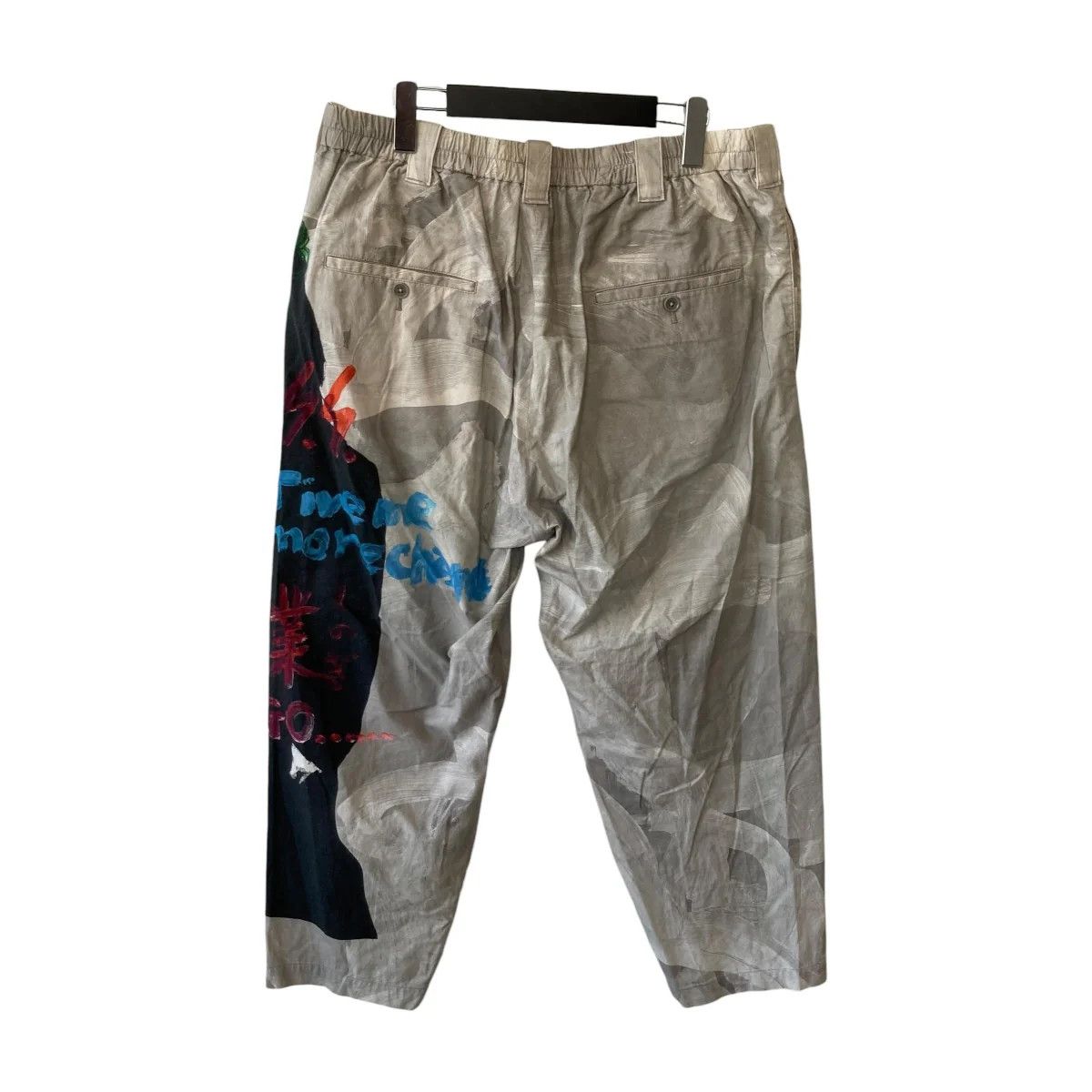 Yohji Yamamoto Yohji Yamamoto pour homme18SS Left Portrait Print Pants Size US 34 / EU 50 - 2 Thumbnail