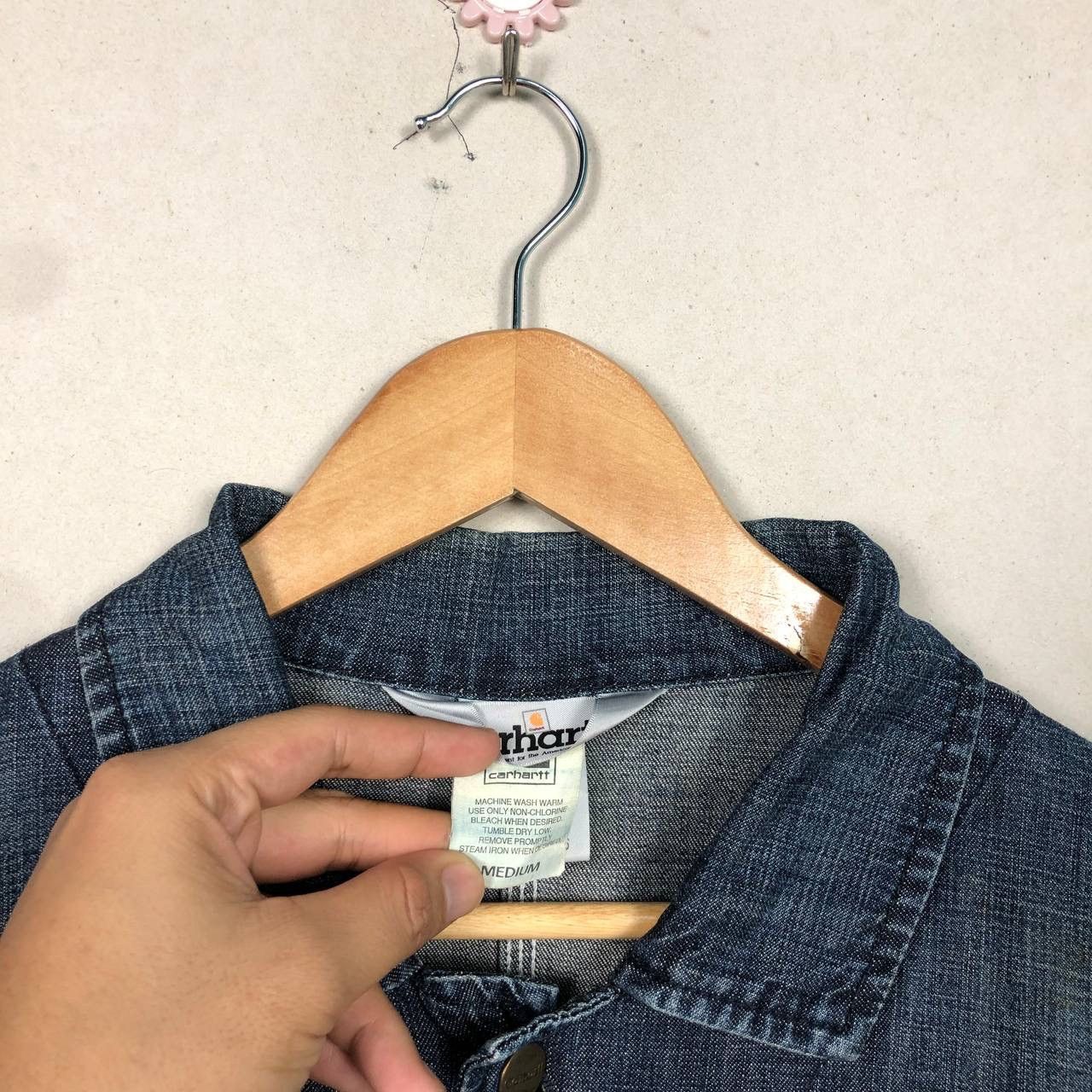 Carhartt Vintage 90s Carhatt Chore Work Denim Jacket Size US M / EU 48-50 / 2 - 10 Thumbnail