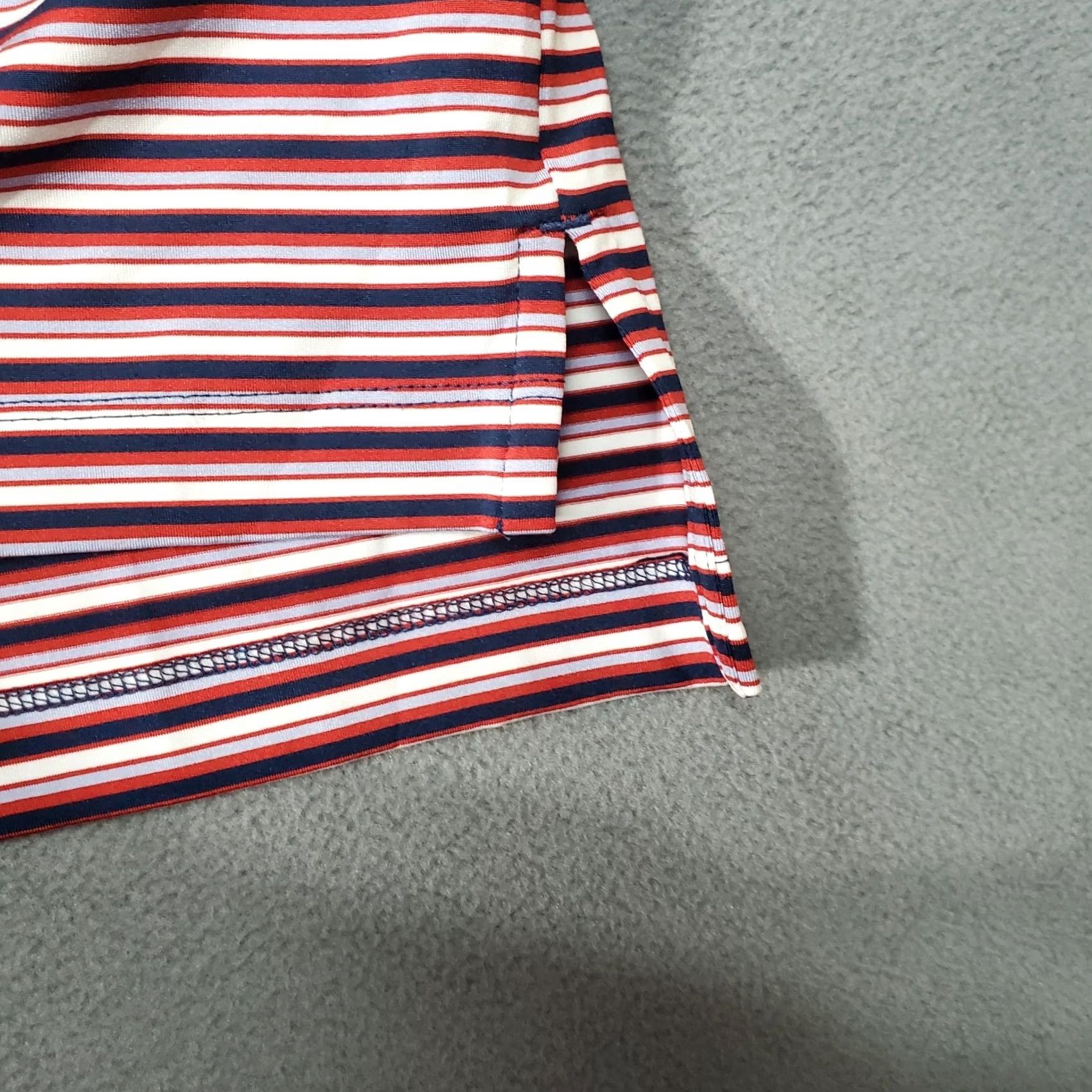 Vintage Henry Dean Polo Shirt Mens XL Red Black Striped Stretch Golf Casual Activewear Size US XL / EU 56 / 4 - 4 Thumbnail