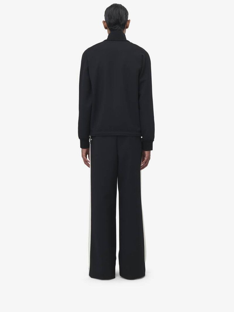 Alexander McQueen o1srvl11e0226 Vintage Track Jacket In Black/White Size US L / EU 52-54 / 3 - 5 Thumbnail