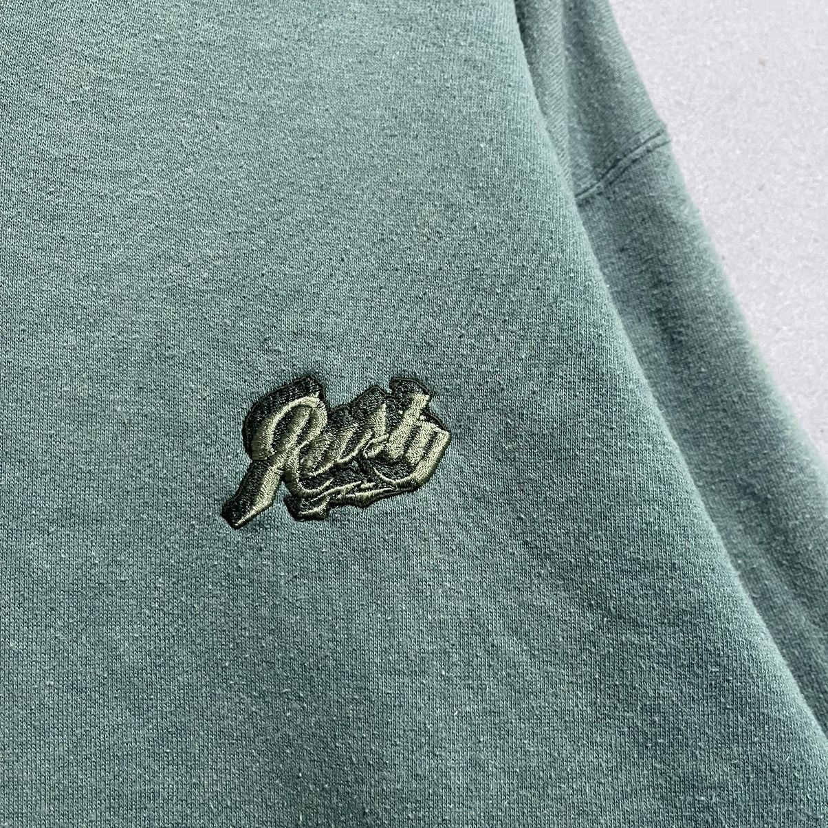 Rusty Vintage Rusty Hoodie Green Made in USA 90s Surf Skate Size US L / EU 52-54 / 3 - 3 Thumbnail
