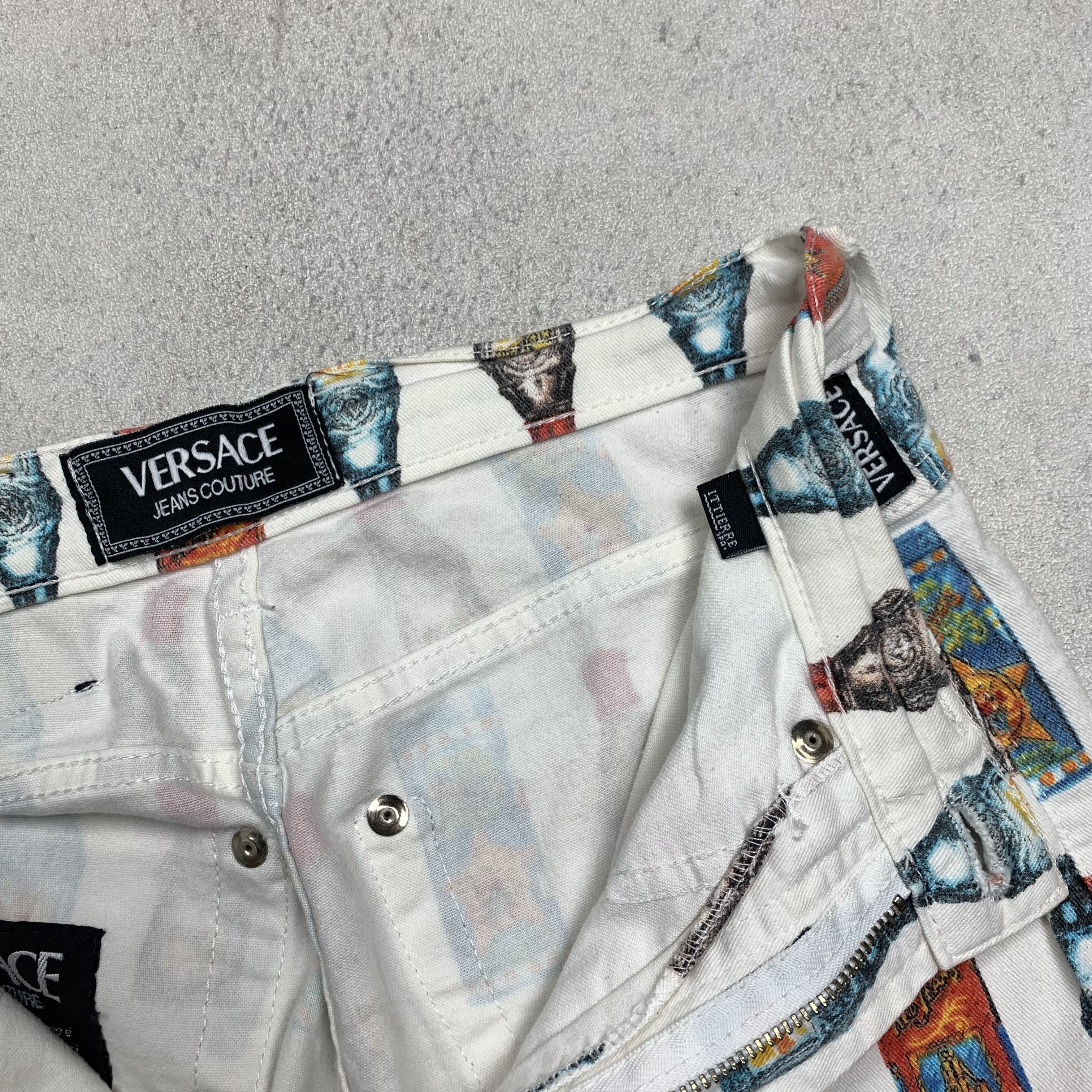 Versace 90s Versace Perfume Bottle Fullprint Pants Size 25" / US 0 / IT 36 - 9 Thumbnail
