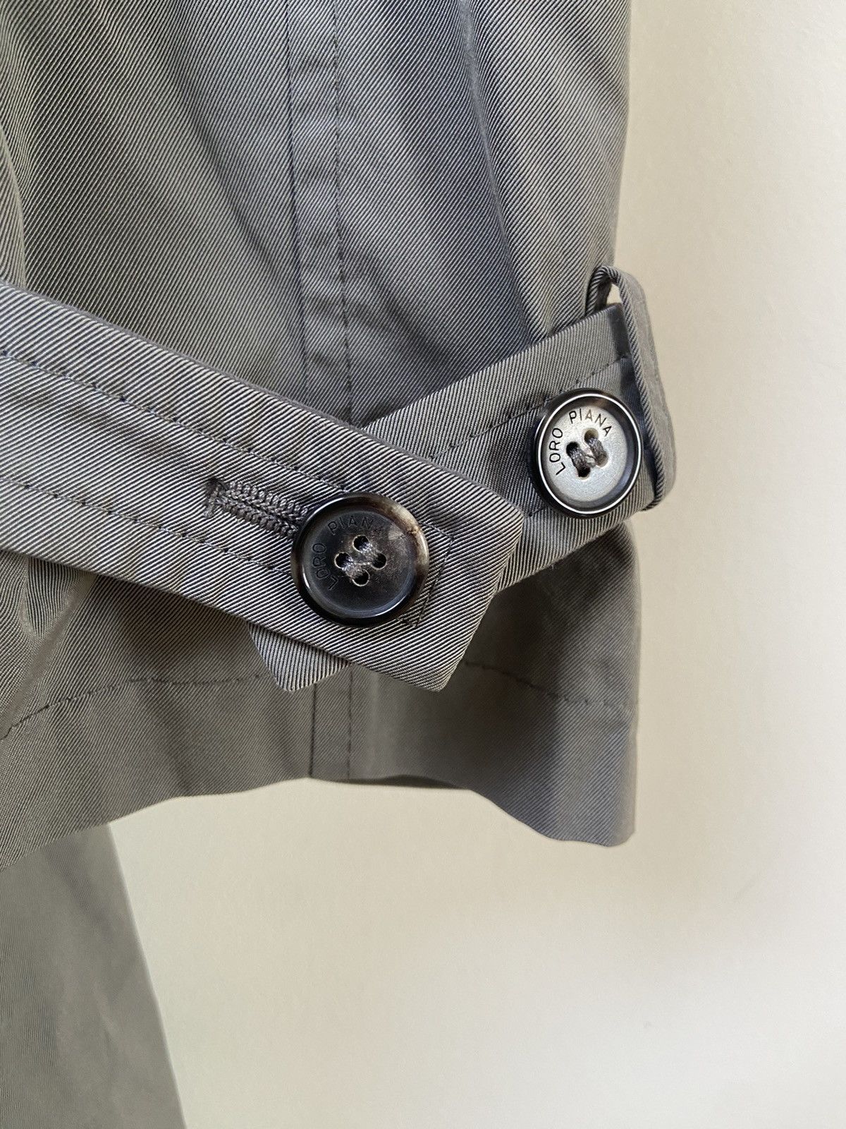 Loro Piana Loro Piana Light Olive Stormey Trench Tecno Coat Size US XXL / EU 58 / 5 - 5 Thumbnail