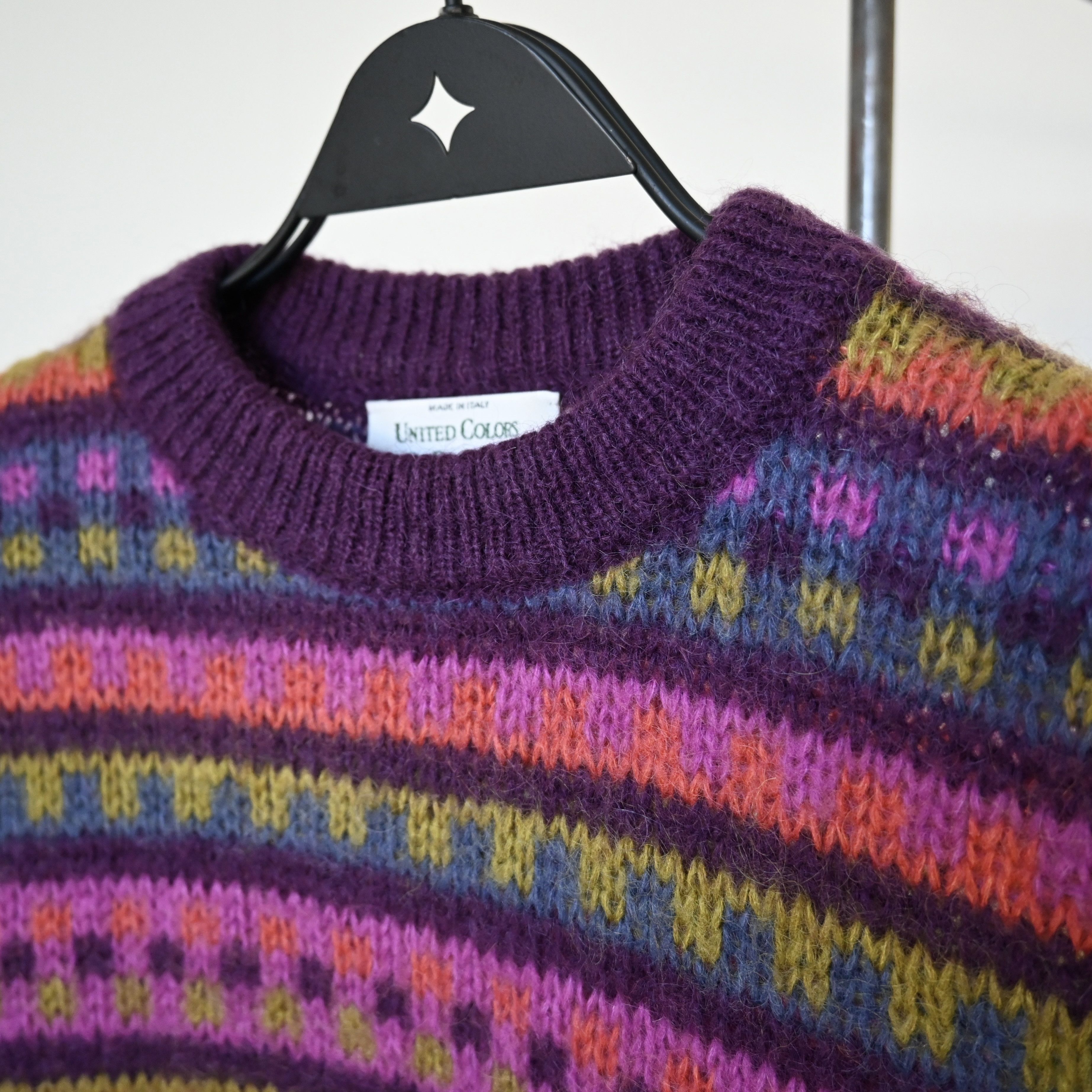 United Colors Of Benetton VTG United Colors of Benetton mohair-blend sweater, 46 Size M / US 6-8 / IT 42-44 - 8 Thumbnail