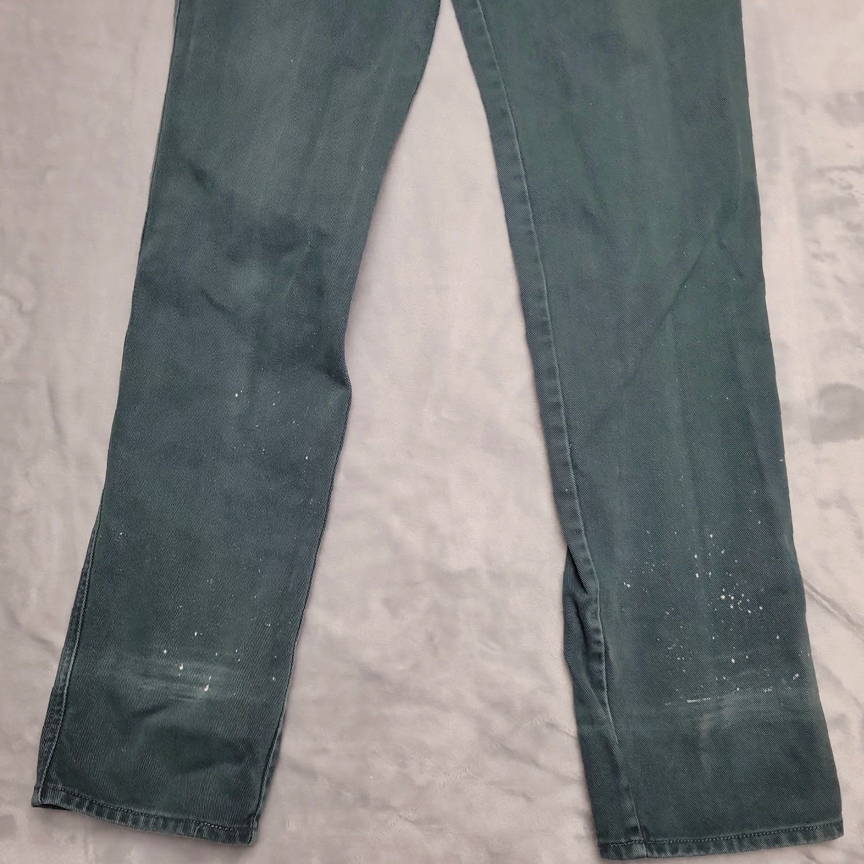 Vintage VINTAGE Lawman Jeans Womens 11 Green Denim High Rise Straight Leg Western Cowboy Rodeo Size 32" / US 10 / IT 46 - 2 Thumbnail