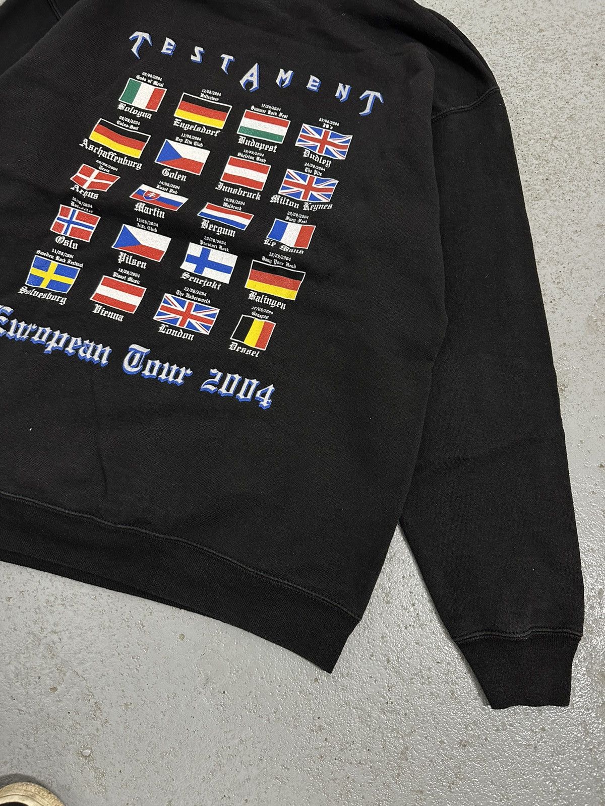 Band Tees Testament 2004 Tour Hoodie Size US XL / EU 56 / 4 - 13 Thumbnail