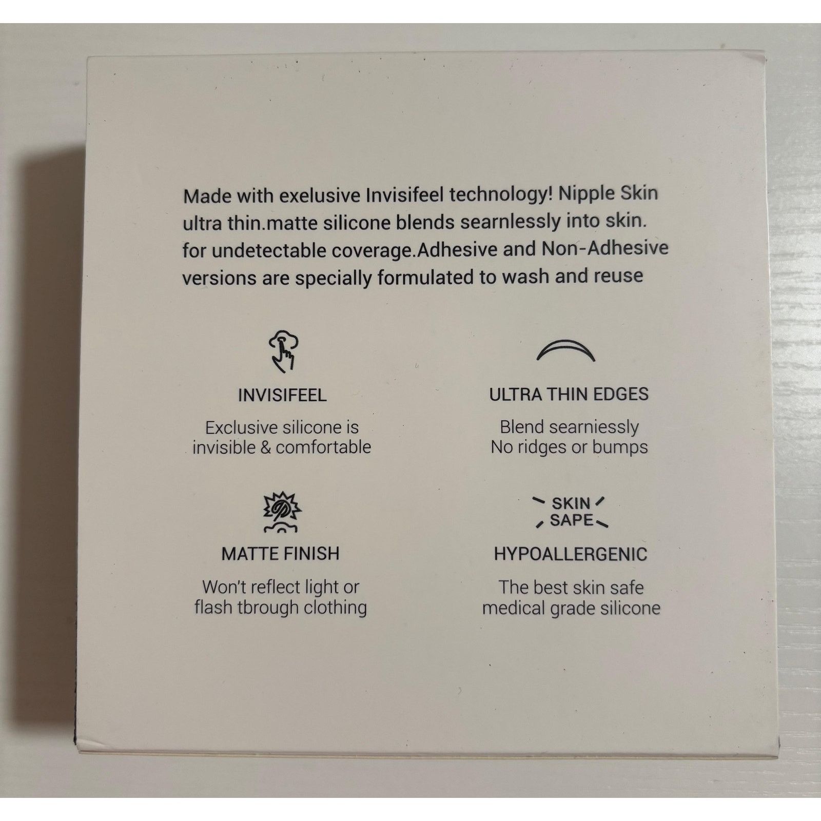Other Invisible Reusable Nipple Covers Ultra Thin Adhesive A-C Size ONE SIZE - 3 Thumbnail