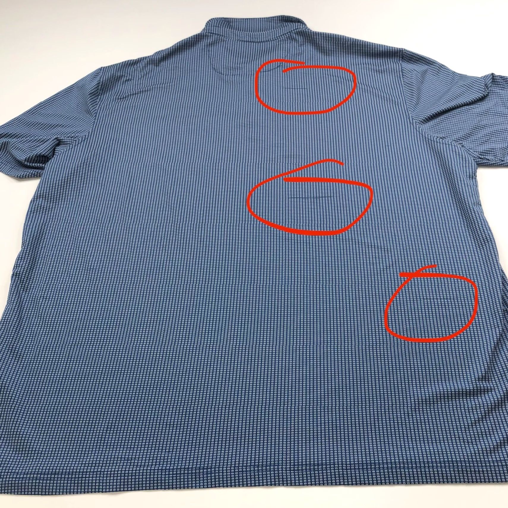 Vintage Maelreg Performance Polo Shirt 3XL Blue All Over Print Polo Shirt Men Short Sleeve Polo Golf Shirt Size US XXL / EU 58 / 5 - 6 Thumbnail