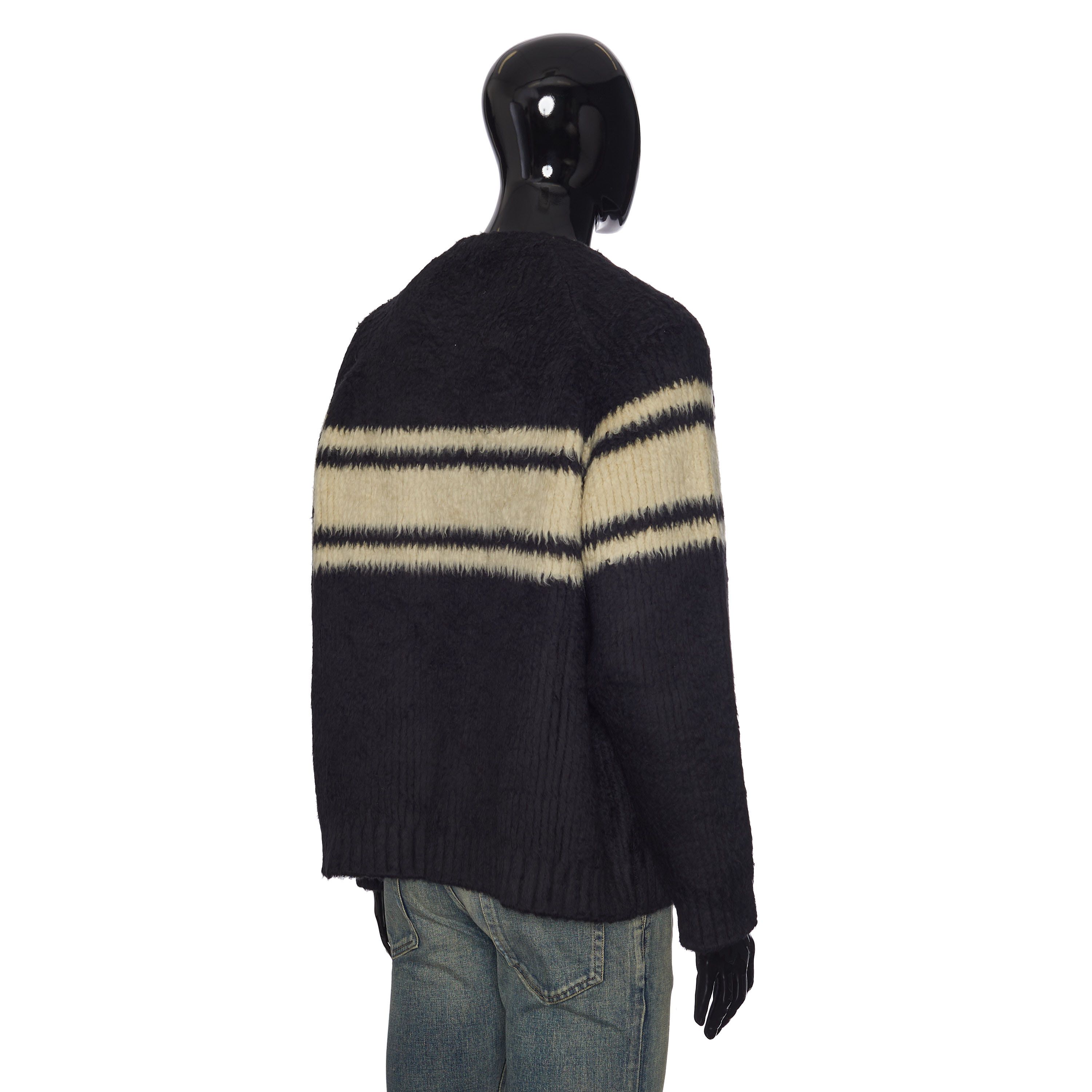 Celine Oversized Sweater In Black & Off White Brushed Cotton Size US L / EU 52-54 / 3 - 7 Thumbnail