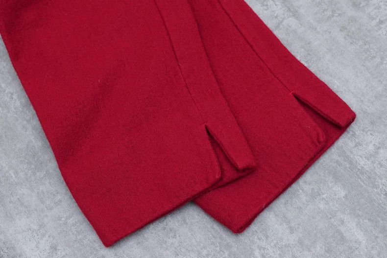 Comme des Garcons Comme des Garcons size M Red cashmere trousers 90% wool Size 23" - 6 Thumbnail