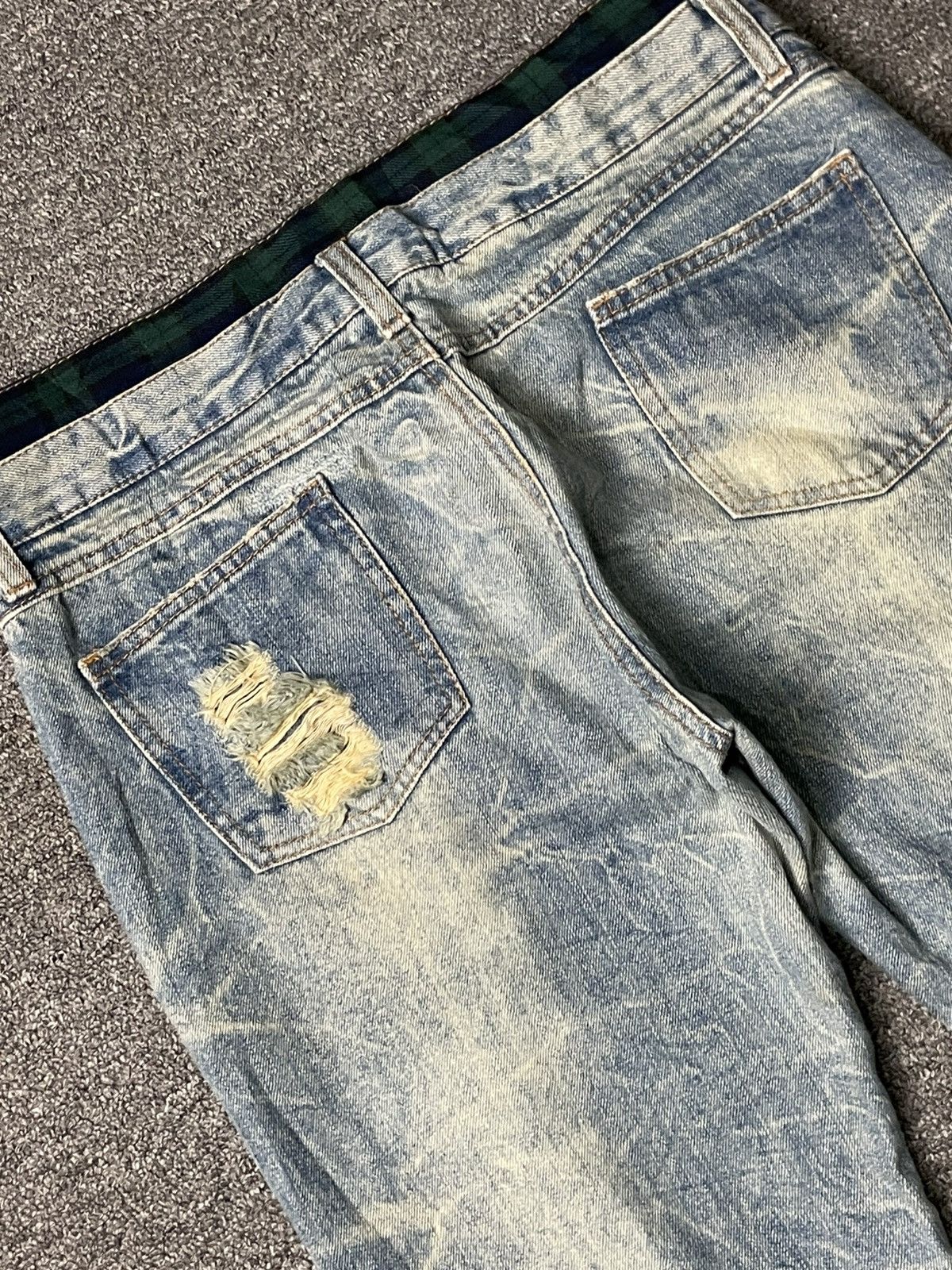 Vintage Japanese Brand Distressed Denim Ripped Jeans (67) Size US 32 / EU 48 - 17 Thumbnail