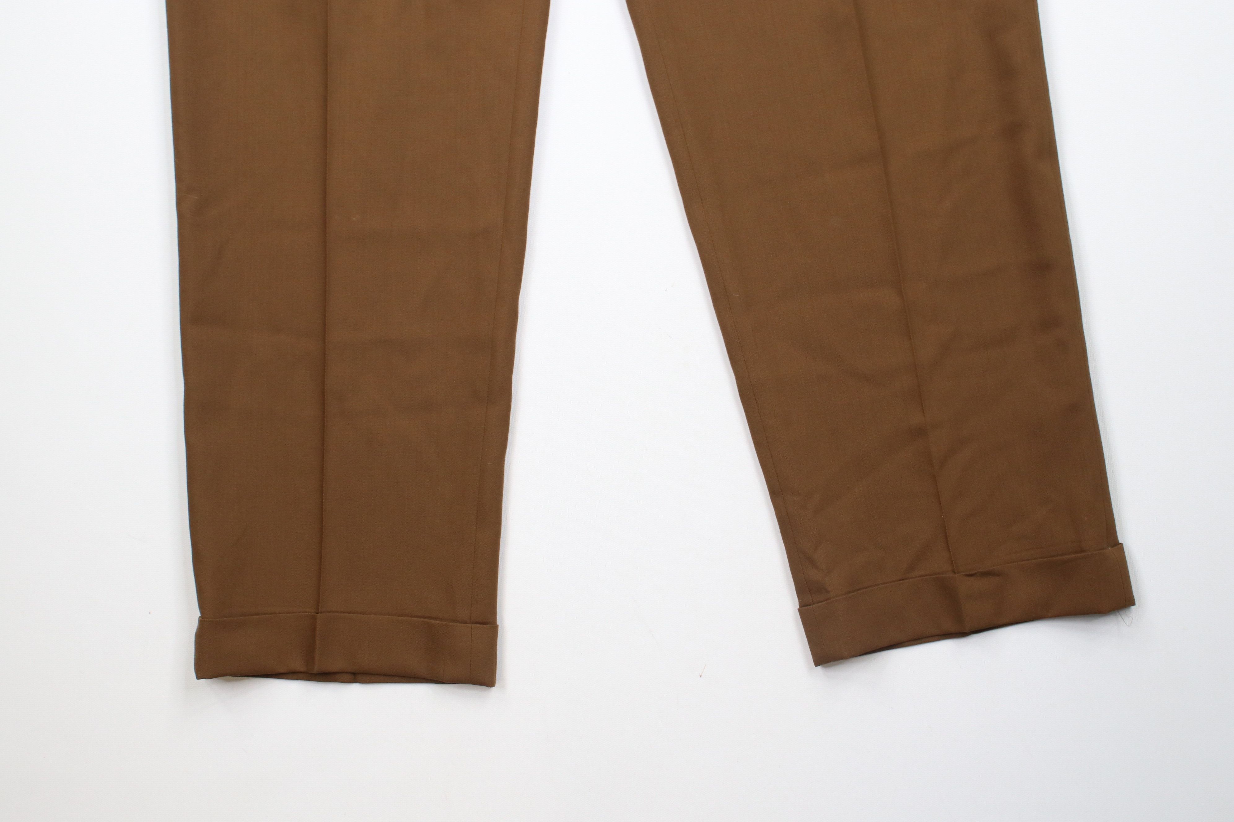 Vintage Vintage 90s Streetwear Wide Leg Super 100s Wool Chino Pants Size US 36 / EU 52 - 4 Thumbnail