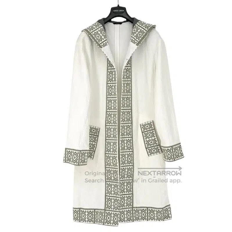 Fendi Fendi Men's White Cotton Coat with Hood . Size US M / EU 48-50 / 2 - 1 Thumbnail