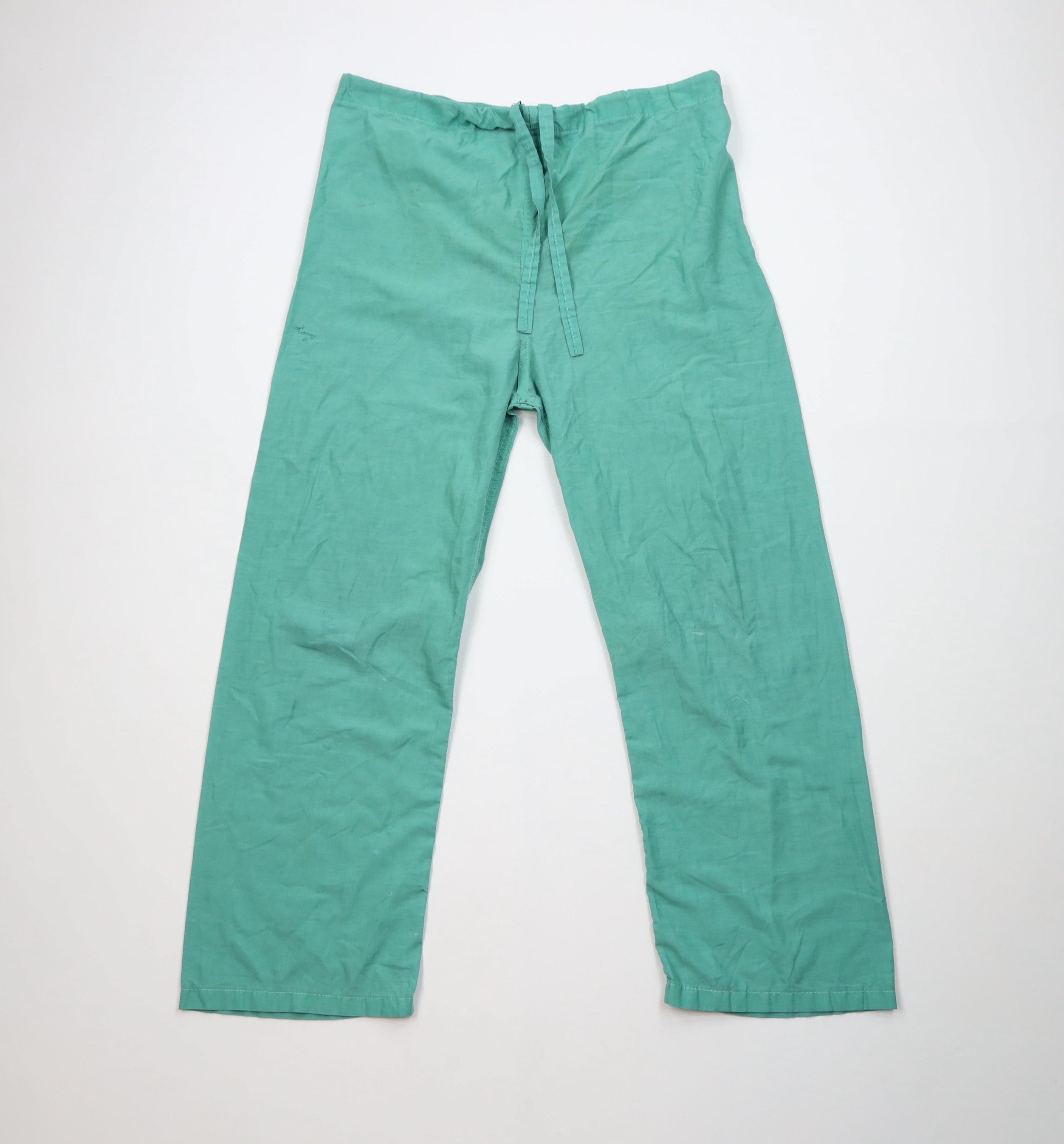 Vintage Vintage 60s Mens Blank Hospital Scrubs Wide Leg Pants USA Size US 34 / EU 50 - 1 Thumbnail
