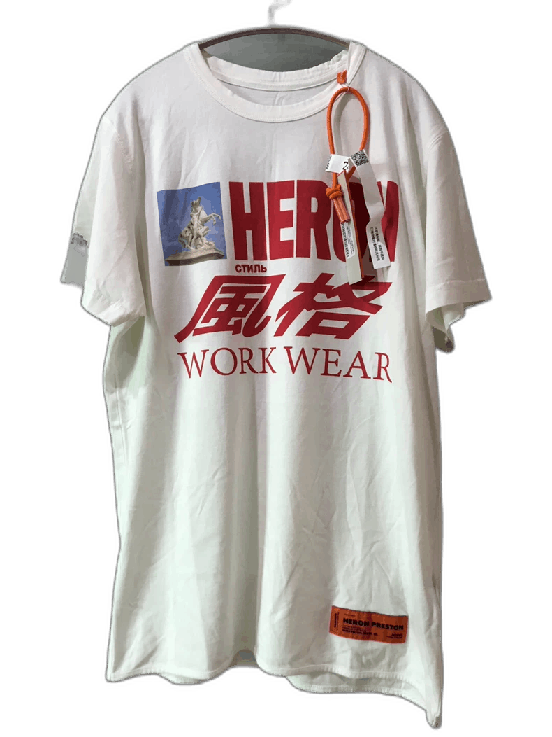 Heron Preston Heron Preston Short Sleeve Workwear T-Shirt-yf Size US S / EU 44-46 / 1 - 1 Thumbnail