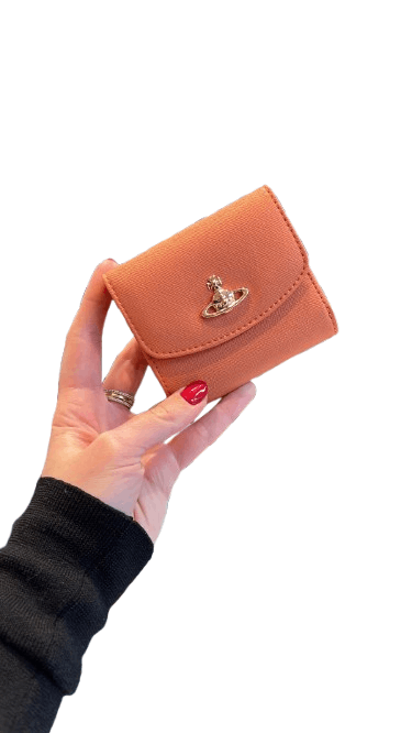 Vivienne Westwood o1f1d3z0426 Size: OS / Saffiano Small Wallet in Peach Size ONE SIZE - 1 Preview