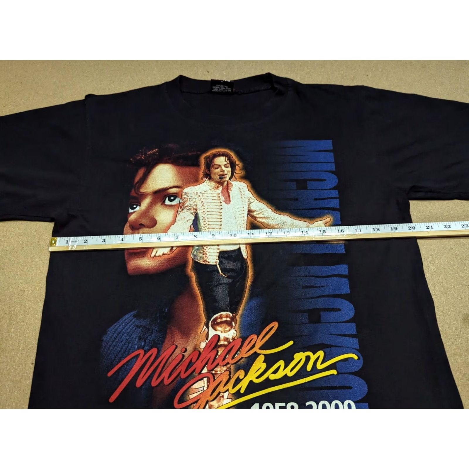 Vintage Hot Ice Michael Jackson Memorial T-Shirt Medium 2009 Pop Music Shirt Adult M Black Moisture Wicking Mens Size M / US 6-8 / IT 42-44 - 6 Thumbnail