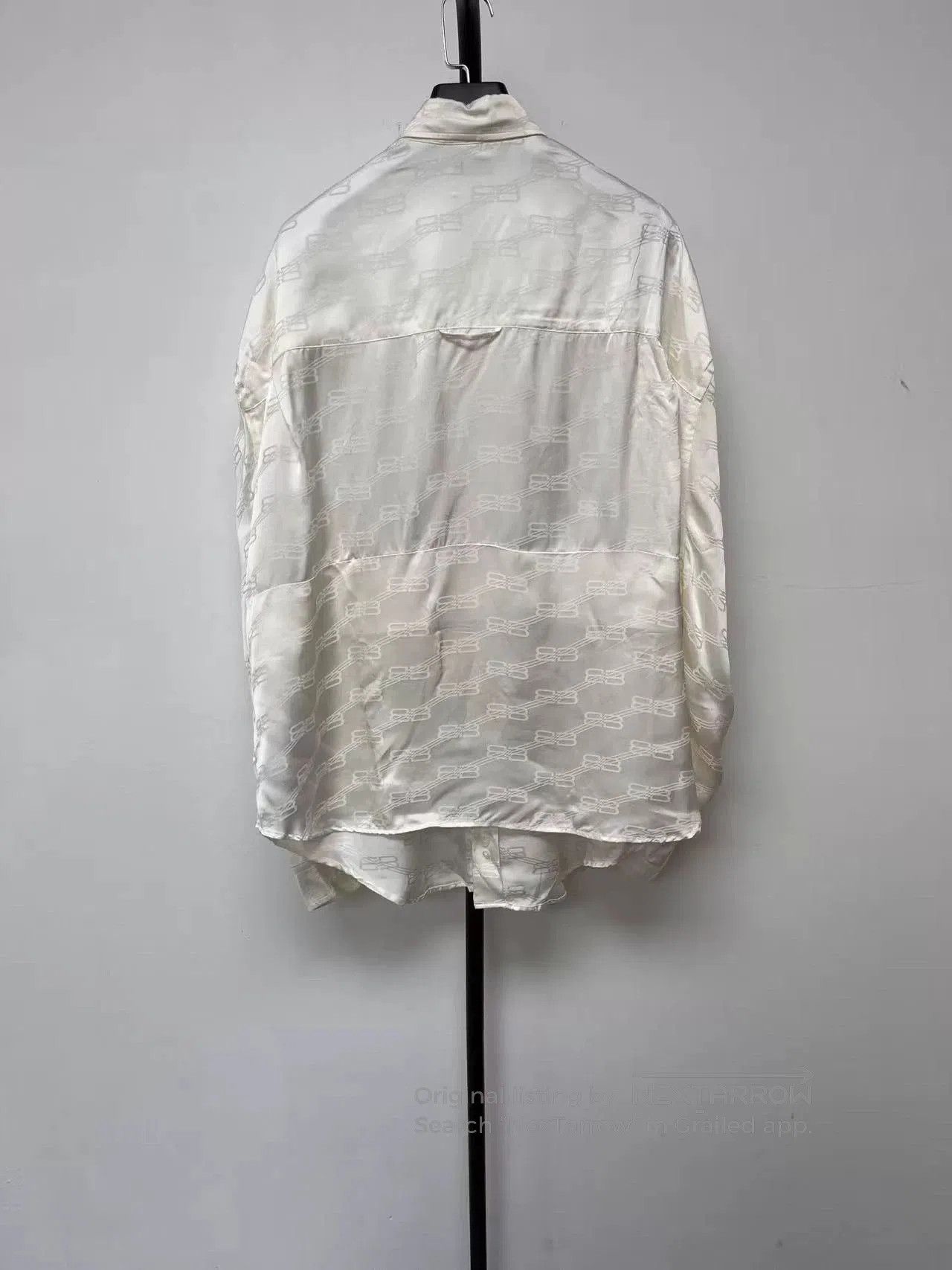 Balenciaga Balenciaga BB Monogram Logo Long Sleeve Shirt. Size L / US 10 / IT 46 - 2 Thumbnail
