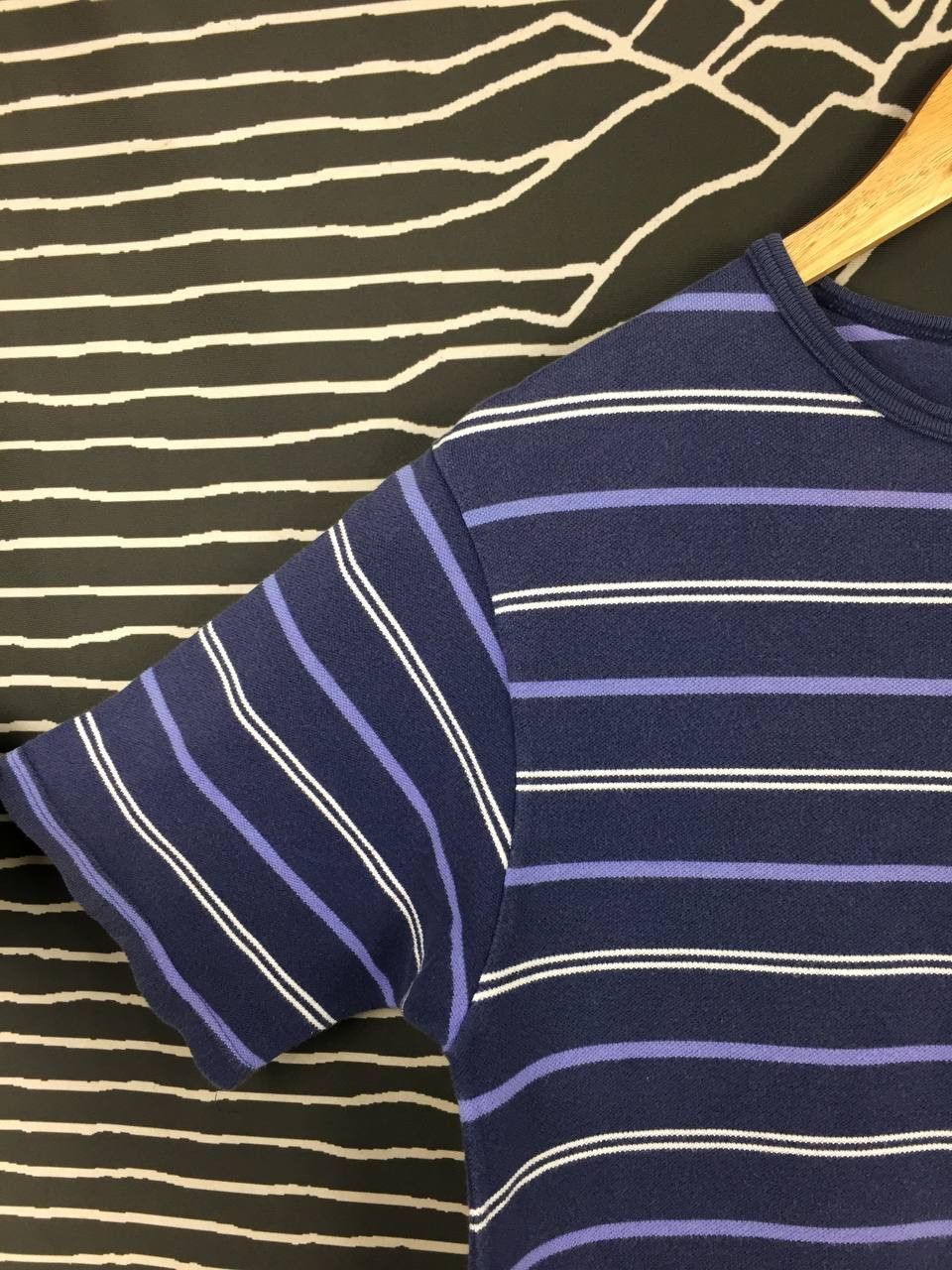 Polo Ralph Lauren Vtg 90s Polo Ralph Lauren Pony Logo Striped Crewneck Tee Size US S / EU 44-46 / 1 - 4 Thumbnail