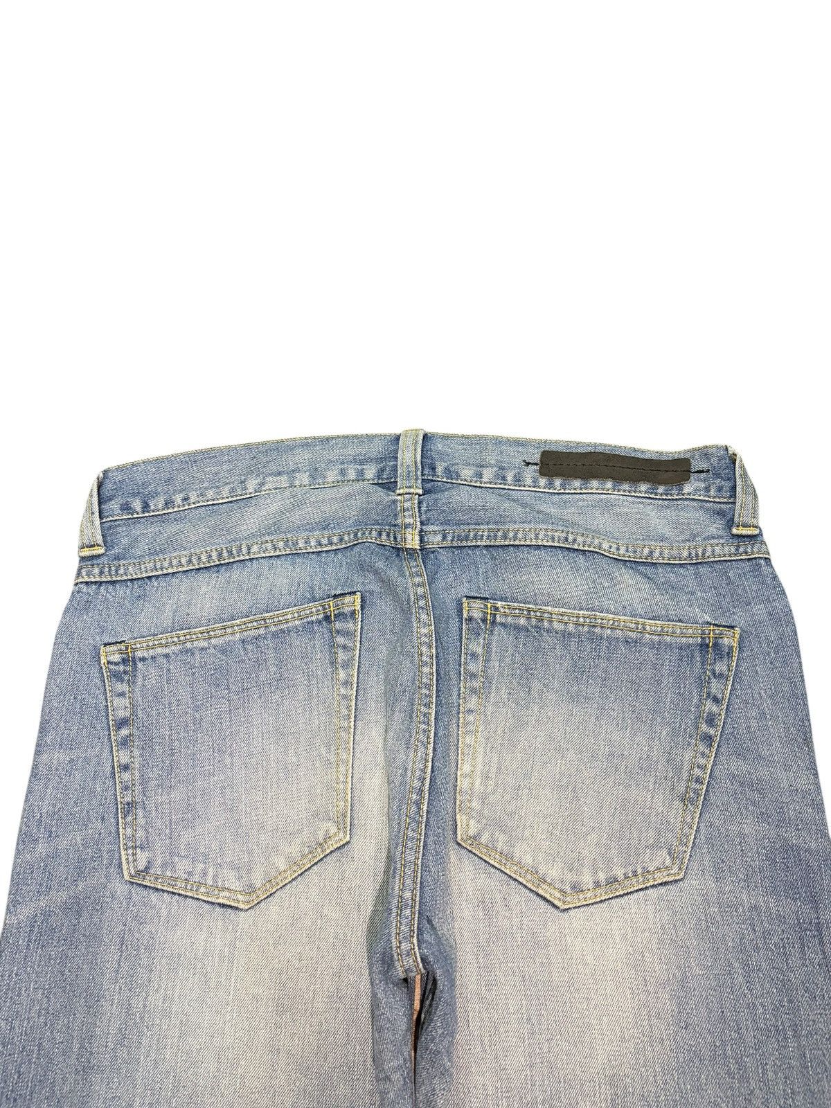 Edwin Unbranded Faded Wash Distressed Bootcut Jeans Size US 32 / EU 48 - 4 Thumbnail
