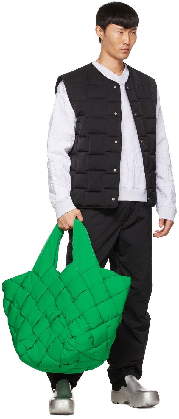 Bottega Veneta Gilet Intreccio Padded Tech Nylon Button On Vest Size US L / EU 52-54 / 3 - 4 Thumbnail